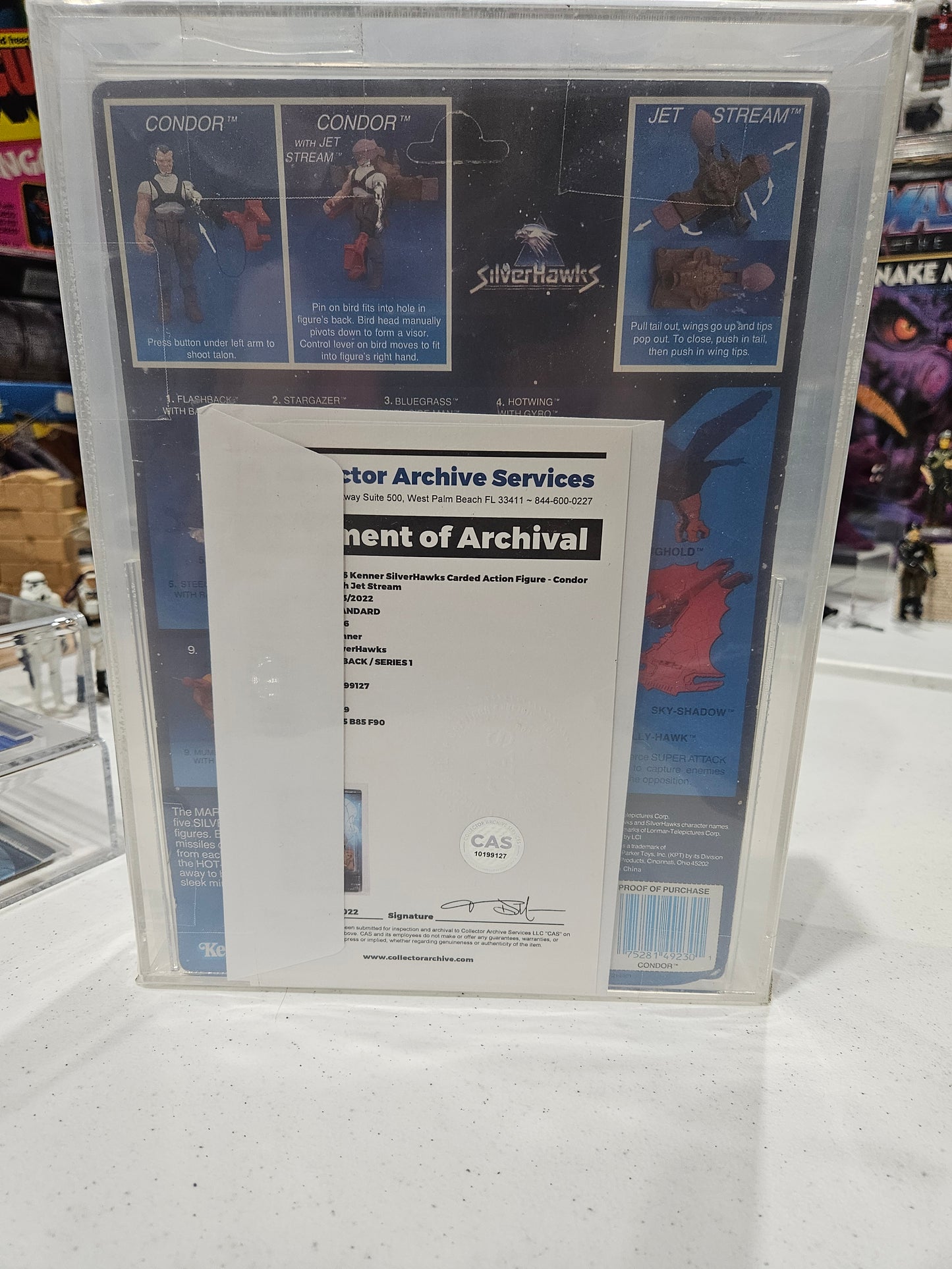 1986 Kenner Silverhawks Condor w Jet Stream CAS 75