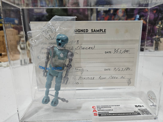 1984 Kenner Star Wars Macau Baggie 2-1B Signed Sample CAS 80+