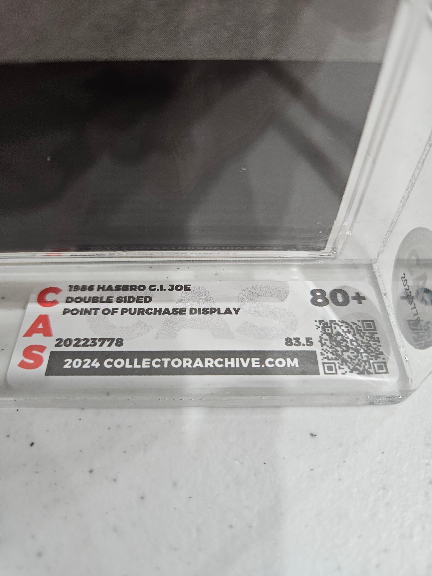 1986 Hasbro GI Joe Point of Purchase Display CAS 80+