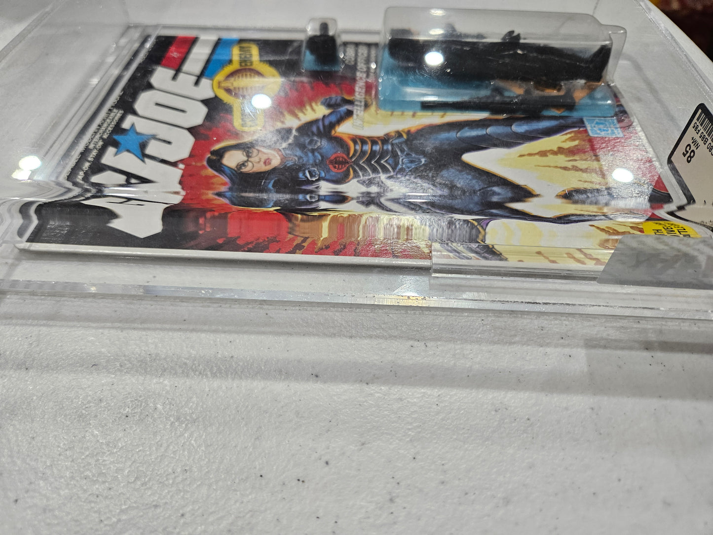 1984 Hasbro GI Joe Baroness Peach Fire Card AFA 85 NM+