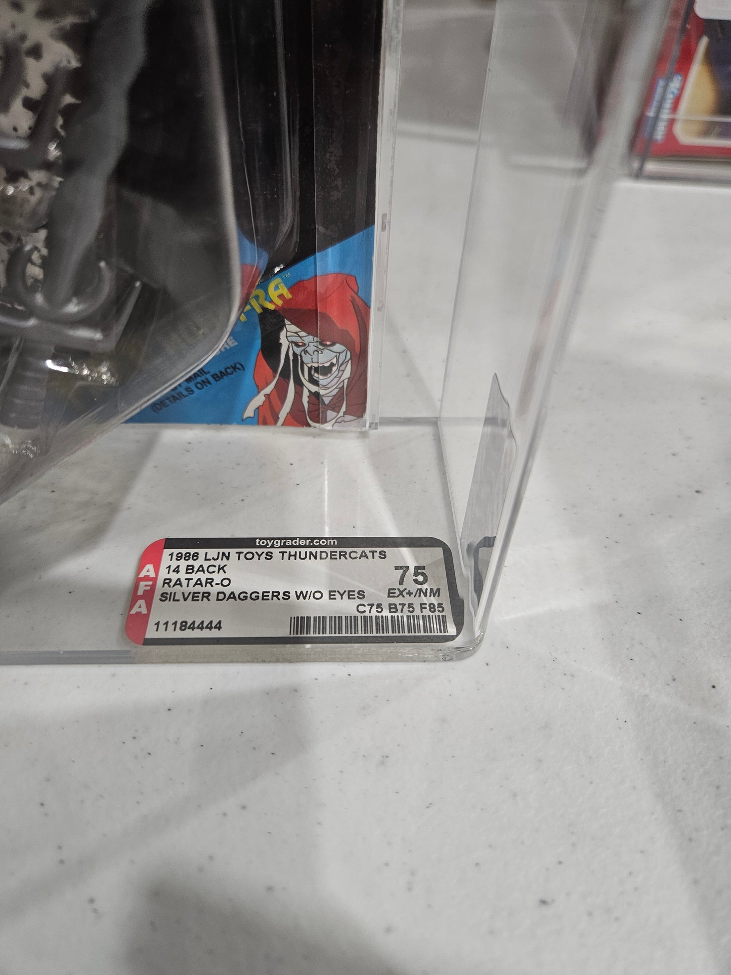 1986 LJN Toys Thundercats Rataro-O AFA 75 EX+/NM