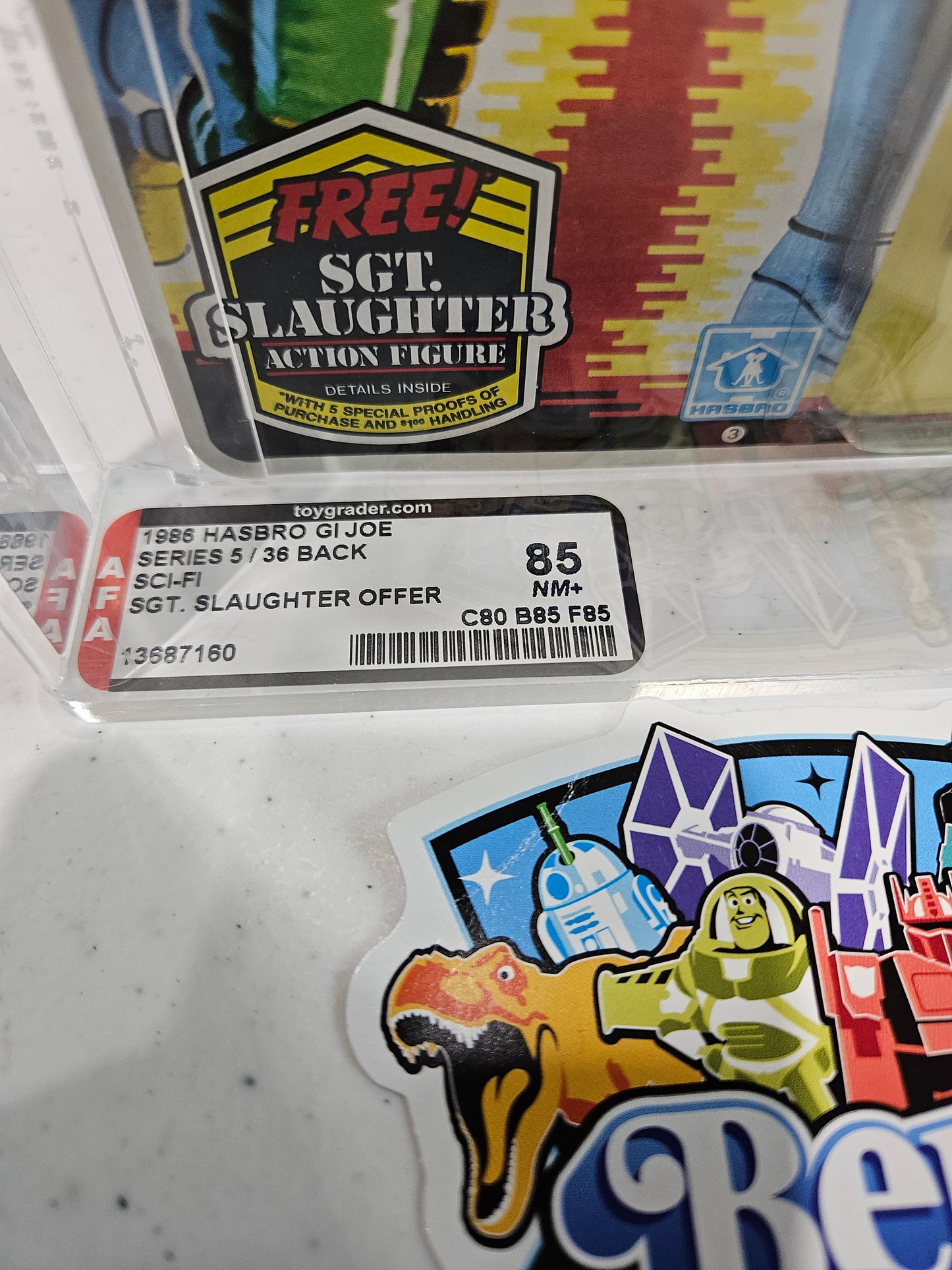 1986 Hasbro GI Joe Sci-Fi AFA 85 NM+