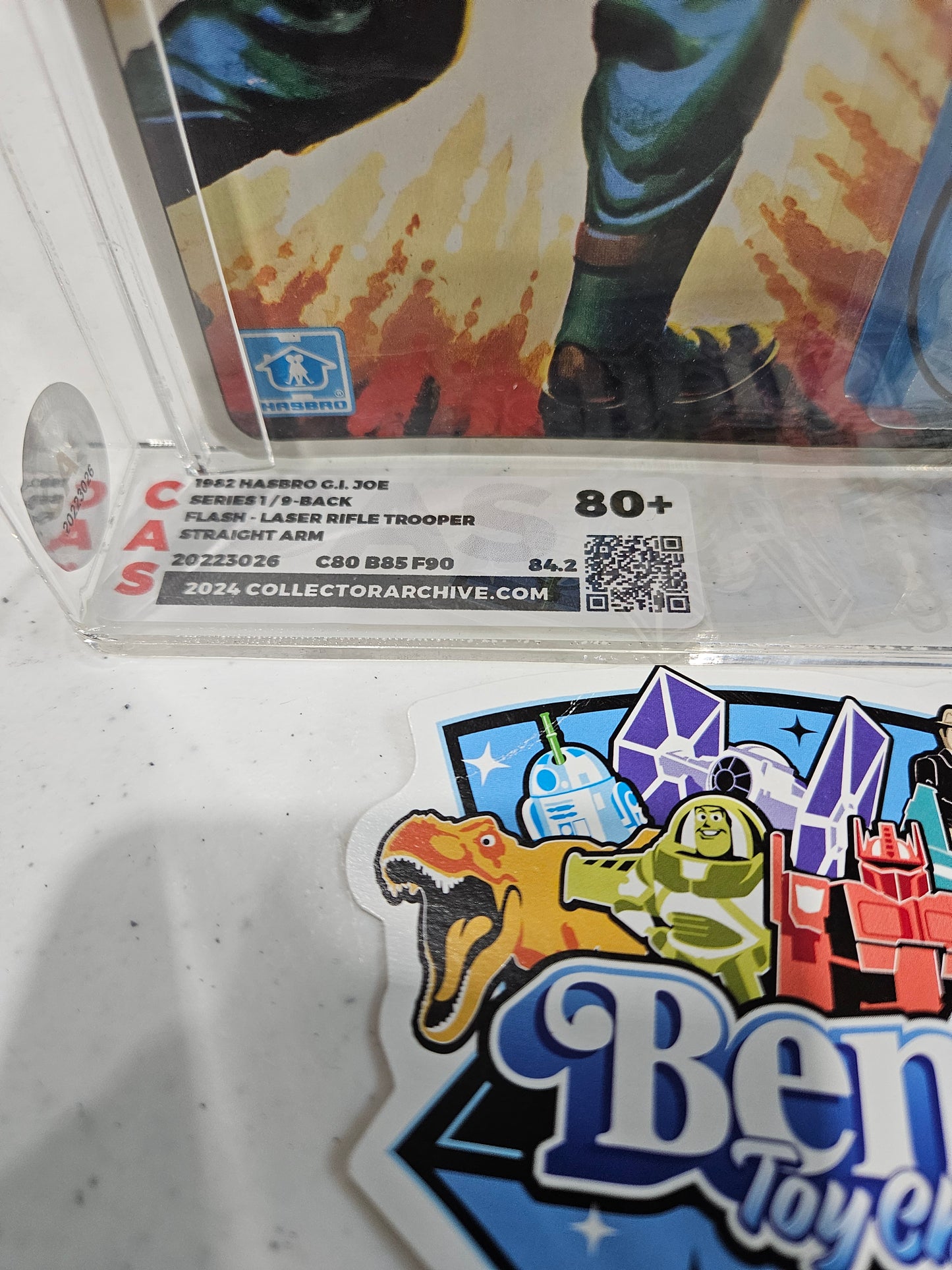 1982 Hasbro GI Joe Flash-Laser Rifle Trooper CAS 80+
