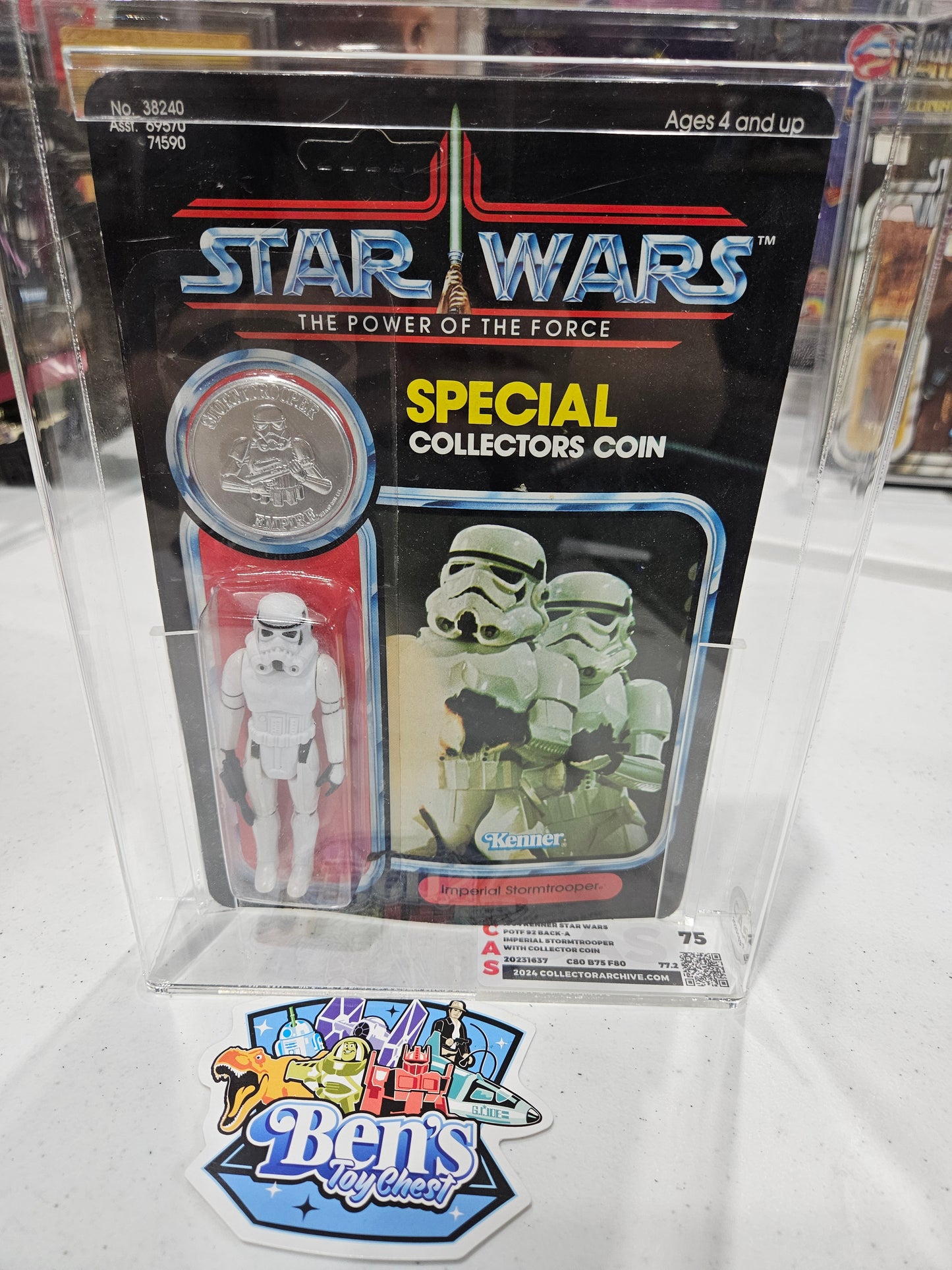 1984 Kenner Star Wars POTF Imperial Stormtrooper CAS 75