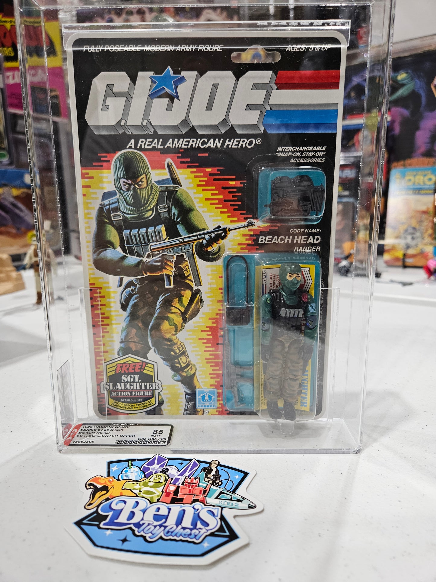 1986 Hasbro GI Joe Beach Head AFA 85 NM+