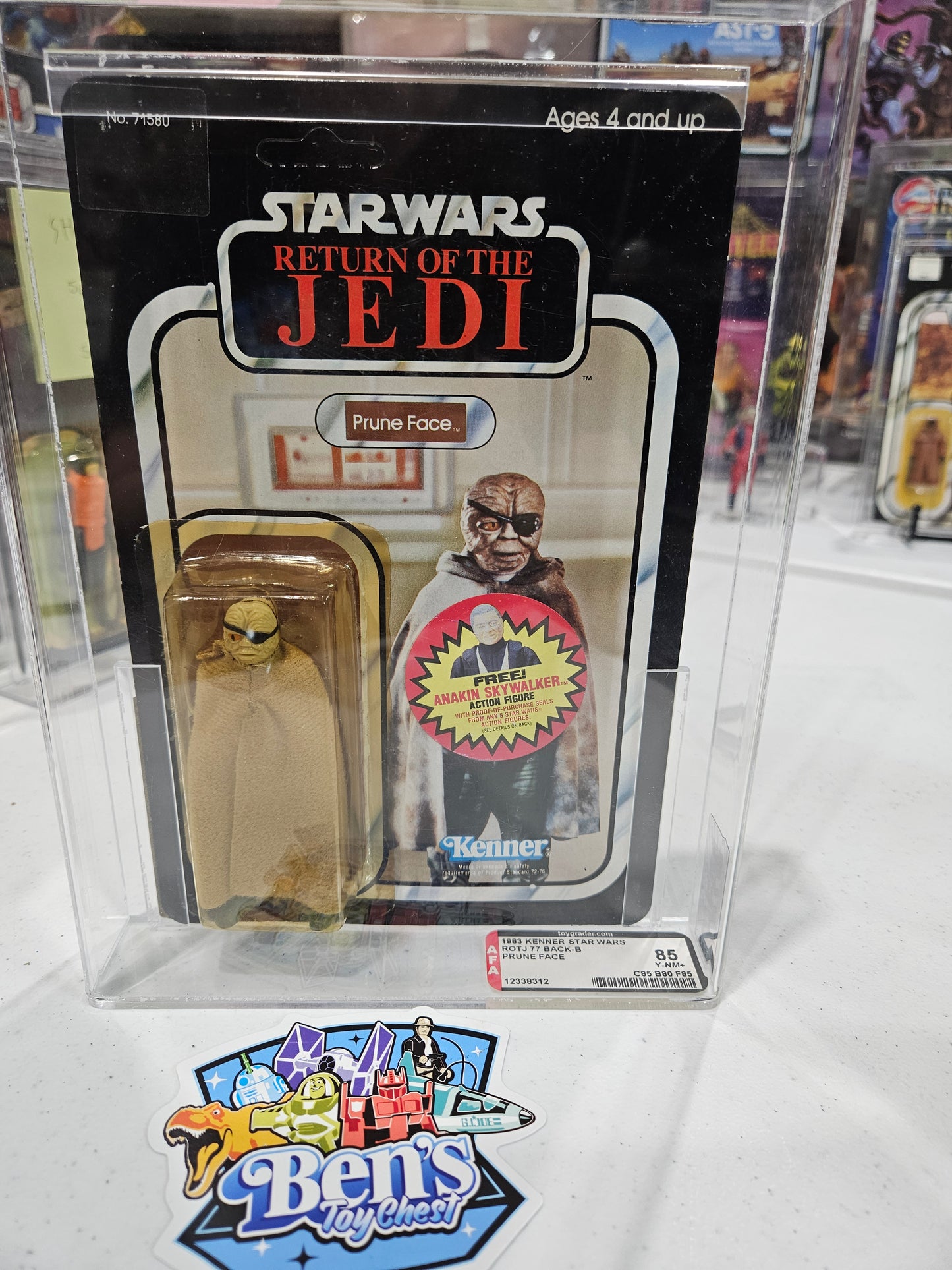 1983 Kenner Star Wars ROTJ Prune Face AFA 85