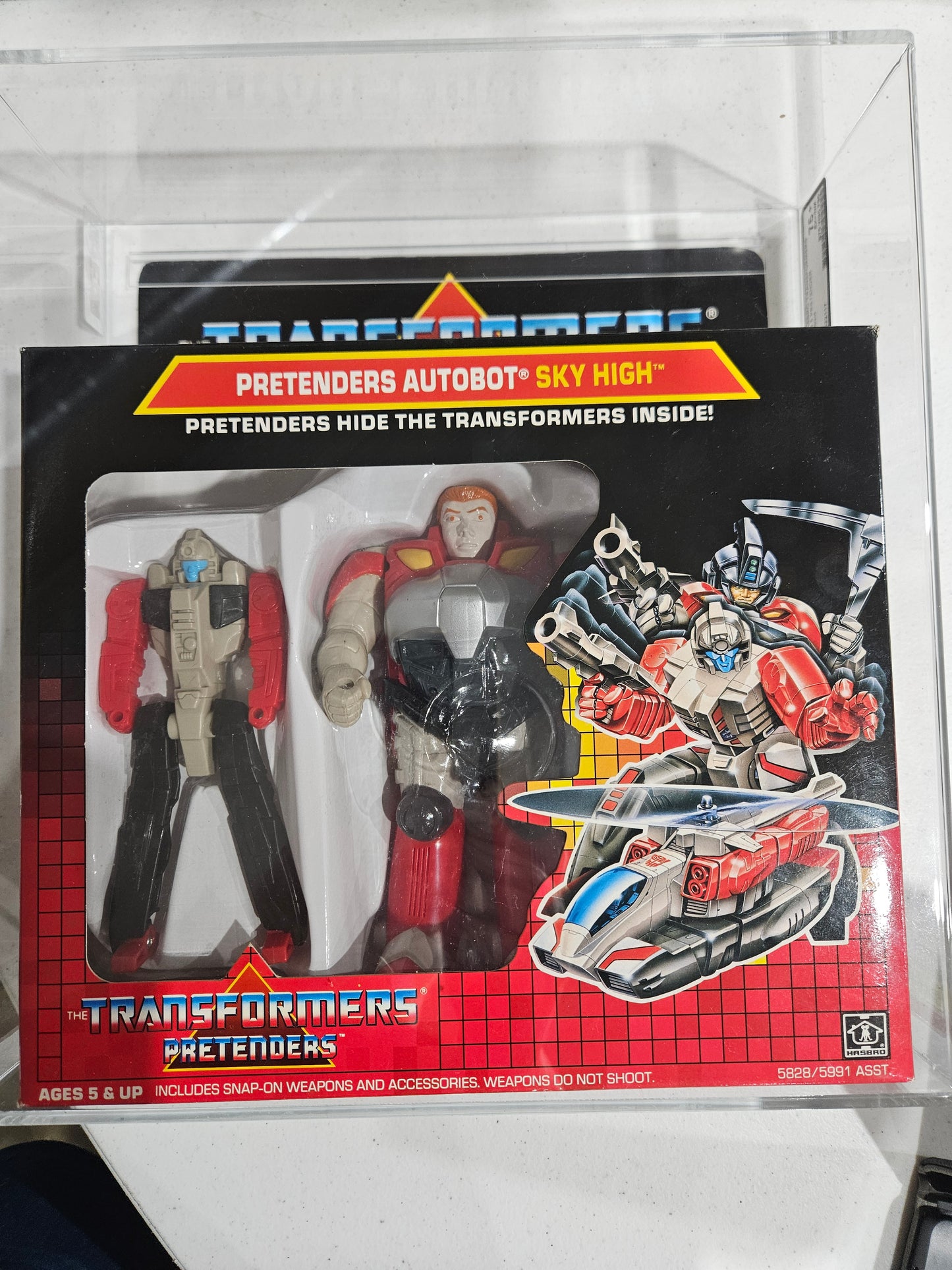 1988 Hasbro Transformers Pretender Sky High AFA 75+