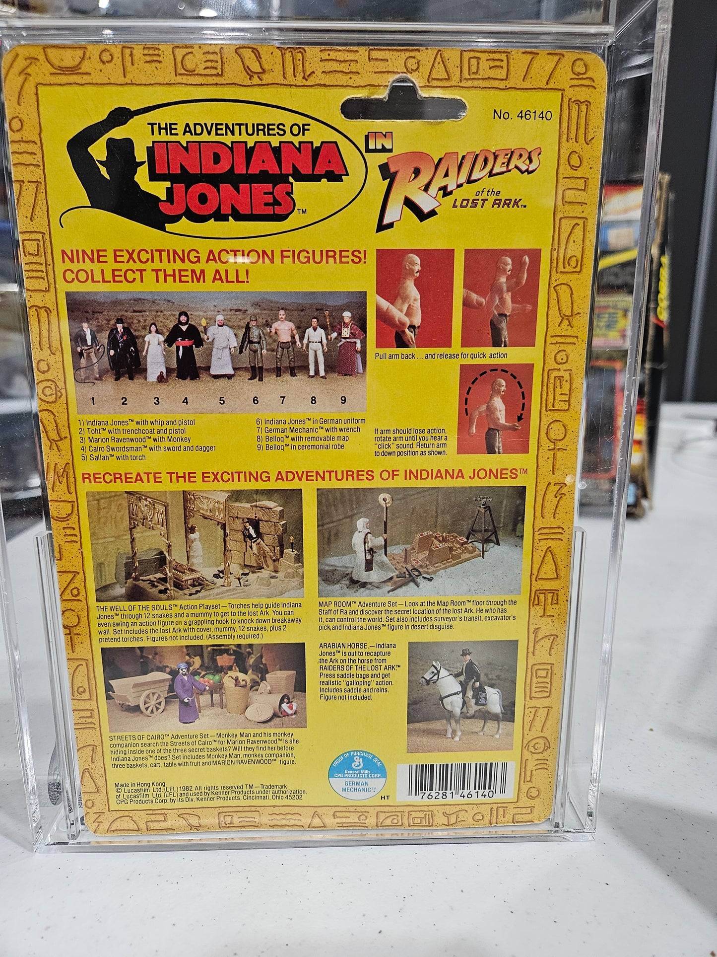 1982 Kenner Indiana Jones German Mechanic CAS 80+