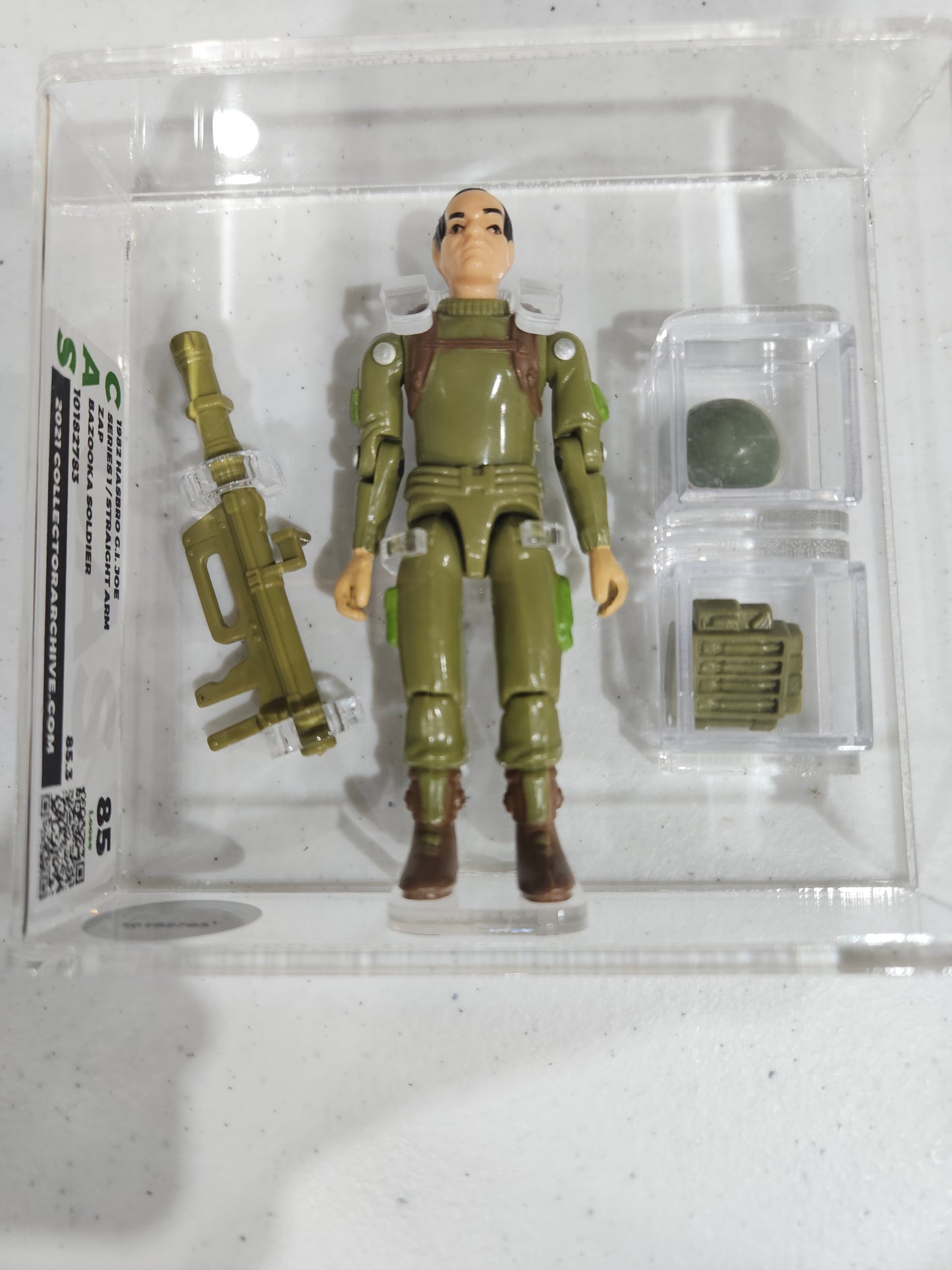 1982 Hasbro GI Joe Zap Bazooka Soldier CAS 85 Loose