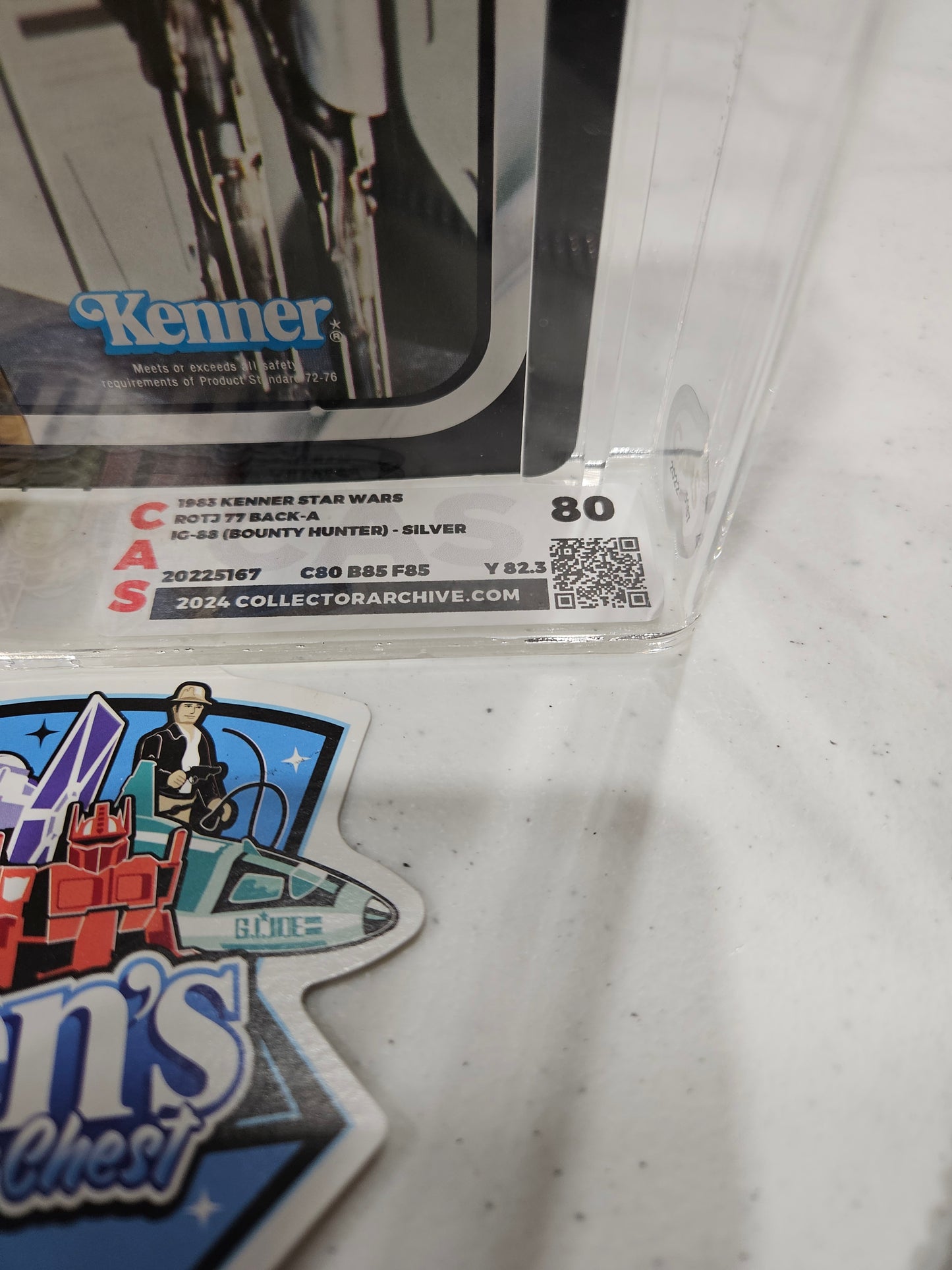 1983 Kenner Star Wars ROTJ IG-88 Silver CAS 80