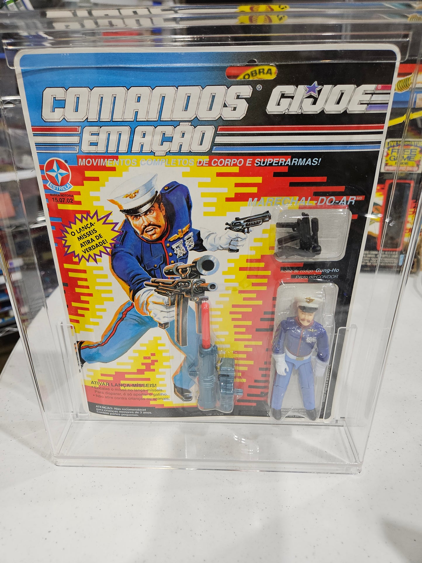 1993 Estrela Comandos Em Acao GI Joe Marechal-Do-Ar Gung Ho