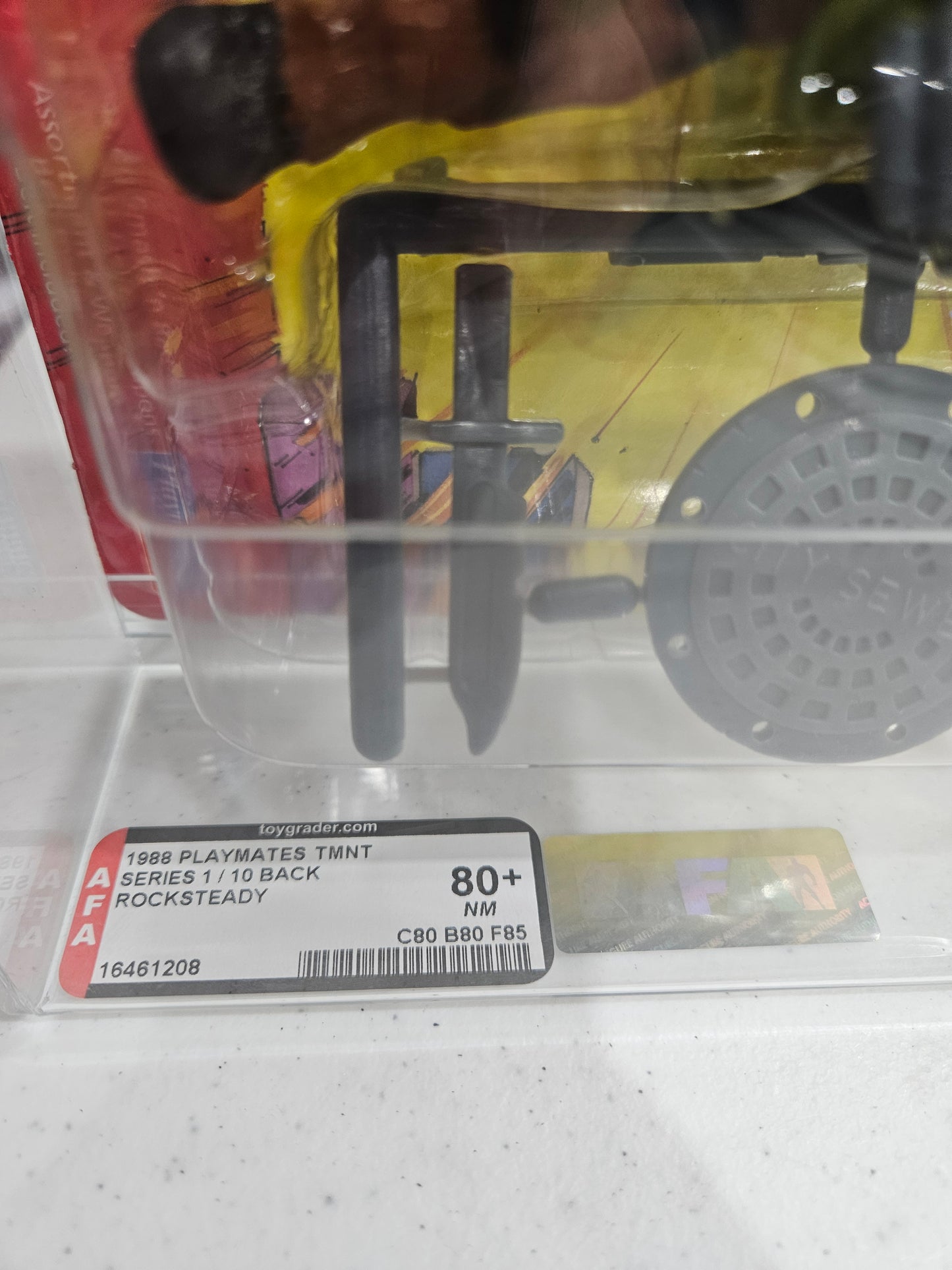 1988 Playmates TMNT Rocksteady AFA 80+ NM