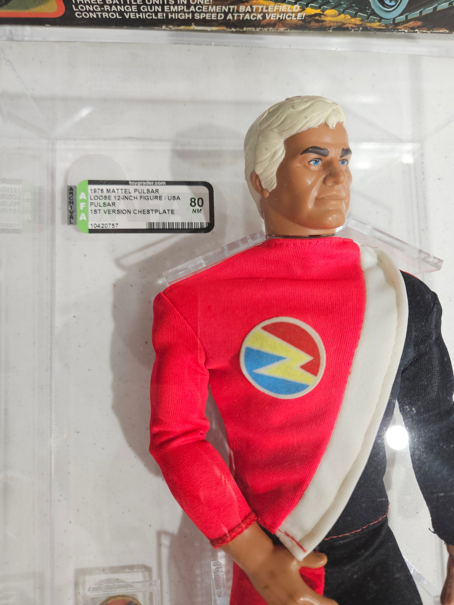 1976 Mattel Pulsar 1st Version Chestplate AFA 80