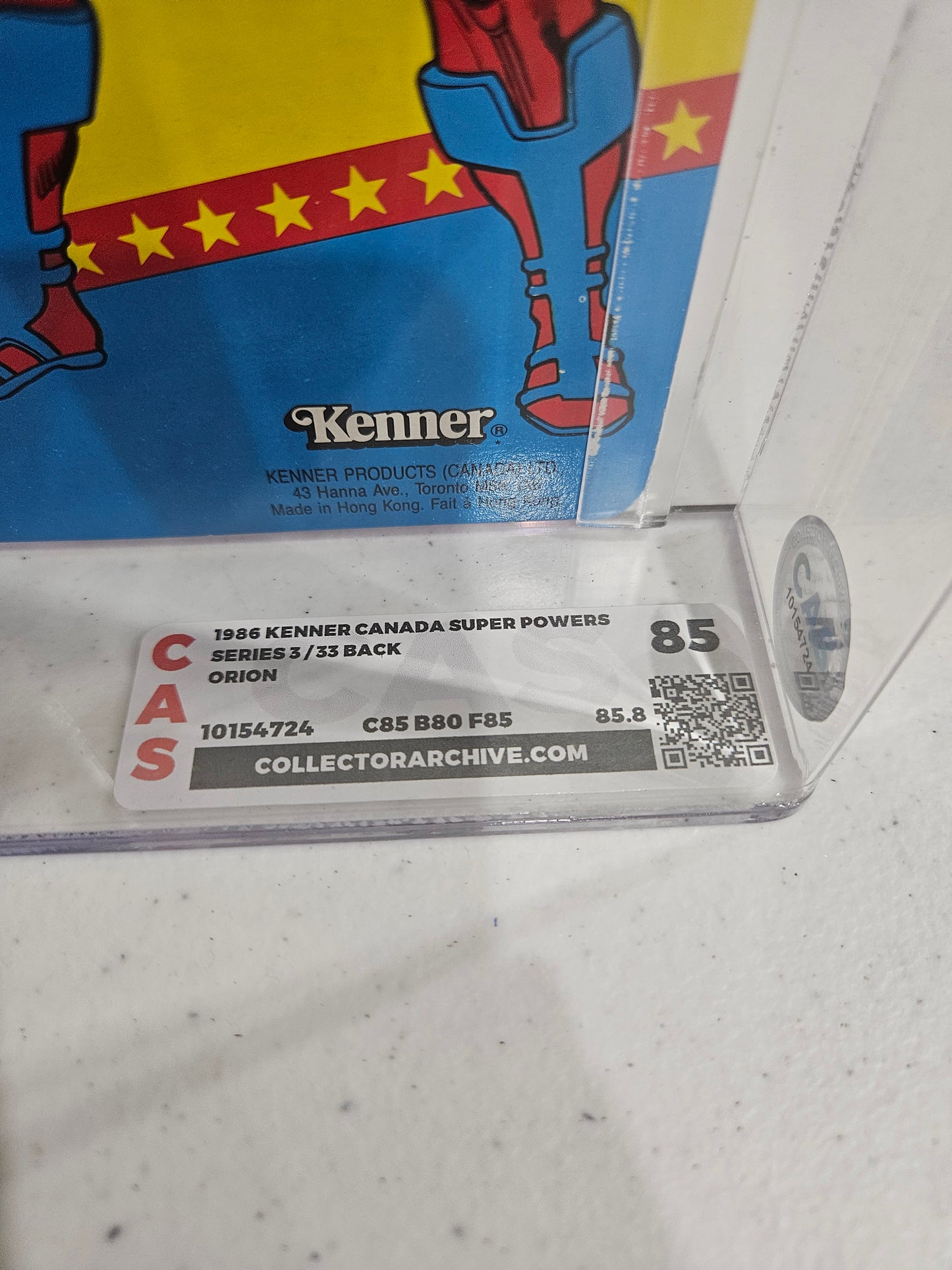 1986 Kenner Canada Super Powers Orion CAS 85