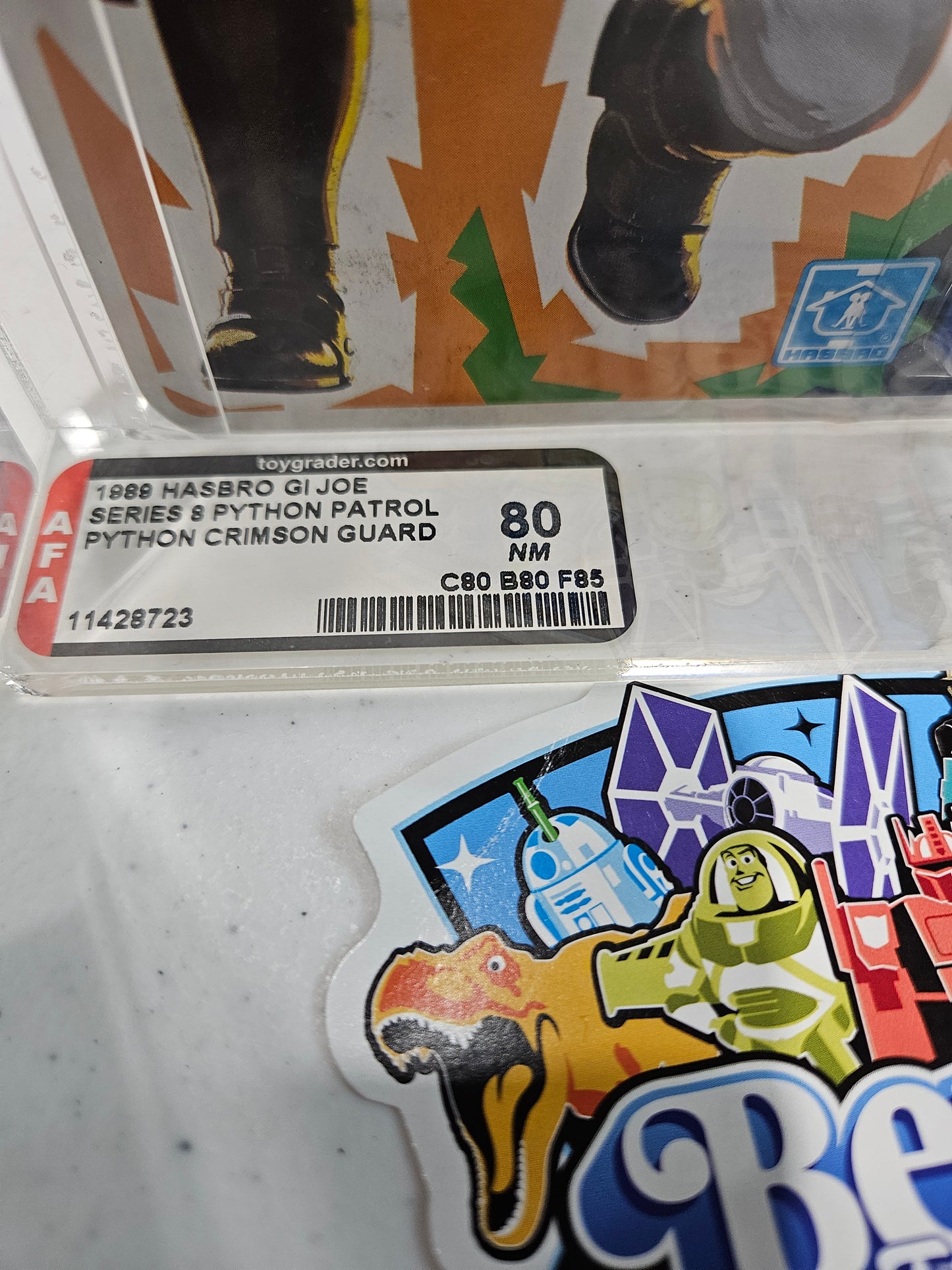 1989 Hasbro Gi Joe Python Crimson Guard AFA 80 NM