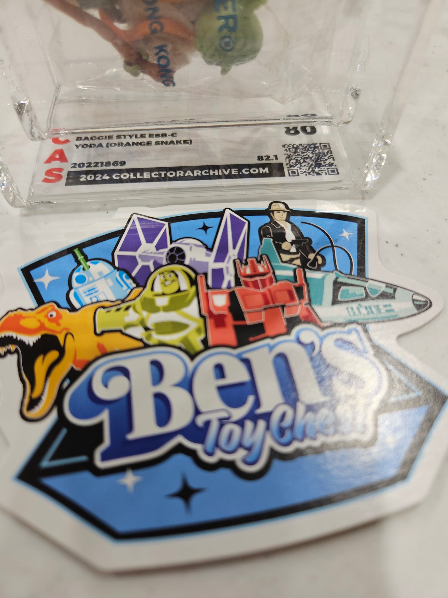 1980 Kenner Star Wars Baggie Style Yoda (Orange Snake) CAS 80