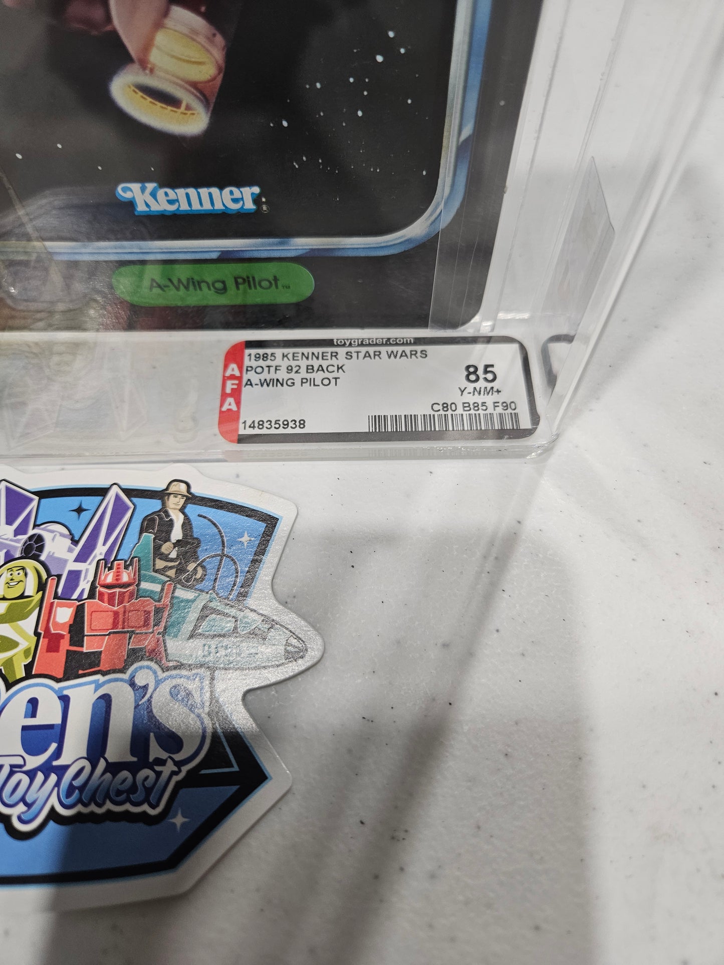 1985 Kenner Star Wars POTF A-Wing Pilot AFA 85