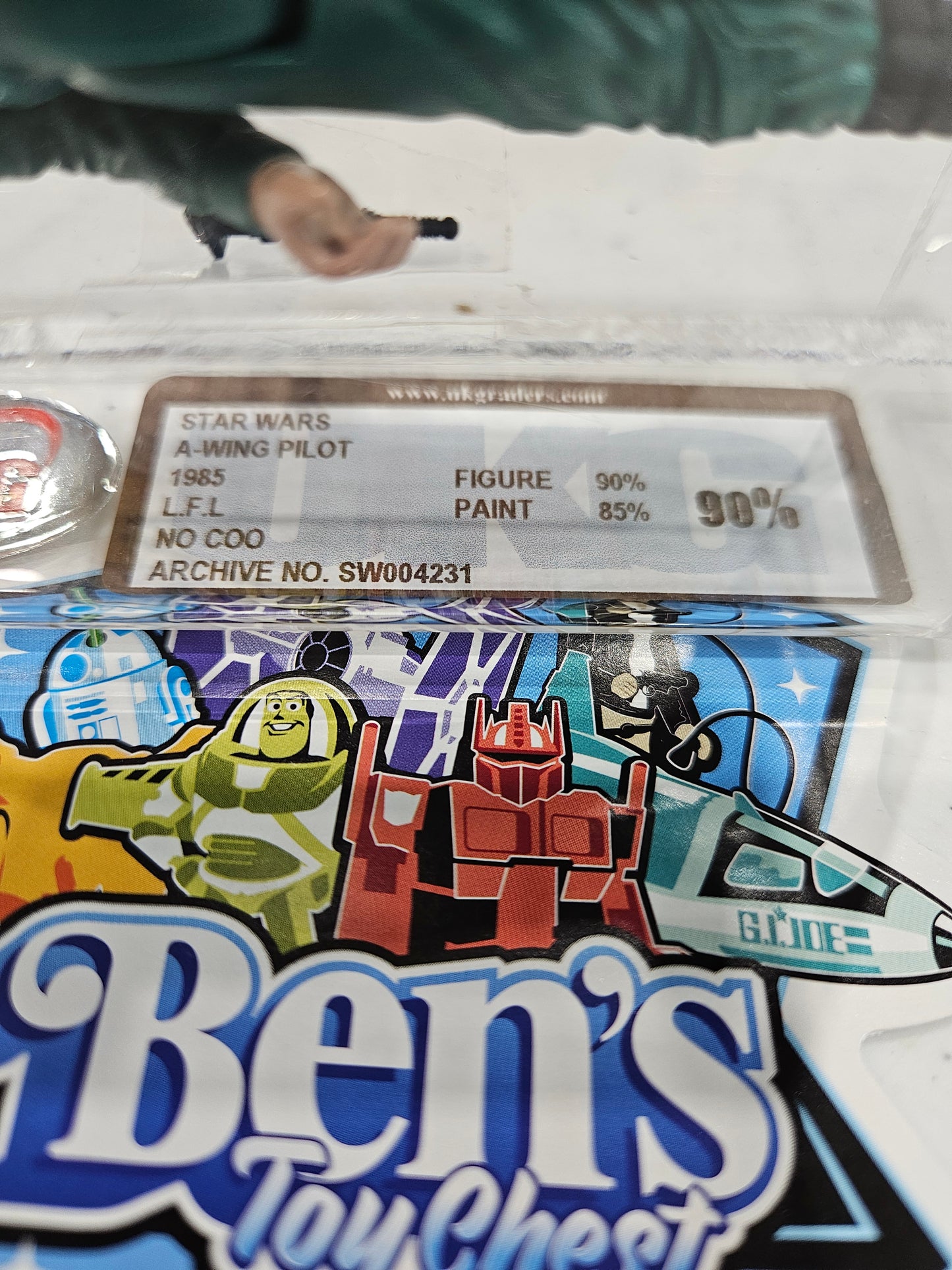 1985 Kenner Star Wars A-Wing Pilot UKG 90%