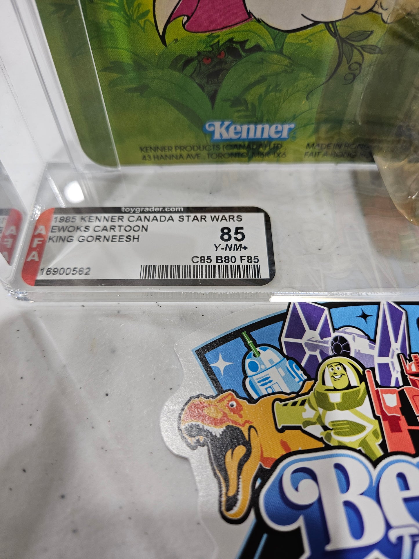 1985 Kenner Star Wars Ewoks Canada King Gorneesh AFA 85