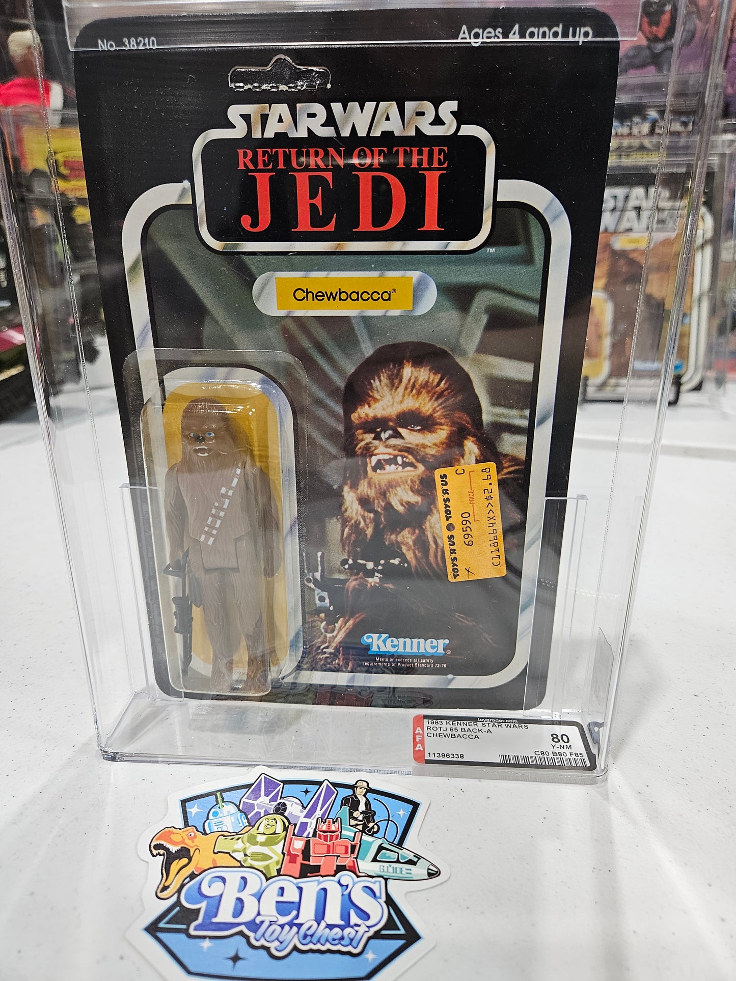 1983 Kenner Star Wars Chewbacca ROTJ AFA 80