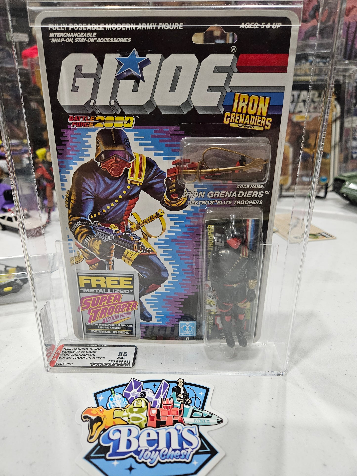 1988 Hasbro GI Joe Iron Grenadiers AFA 85 NM+