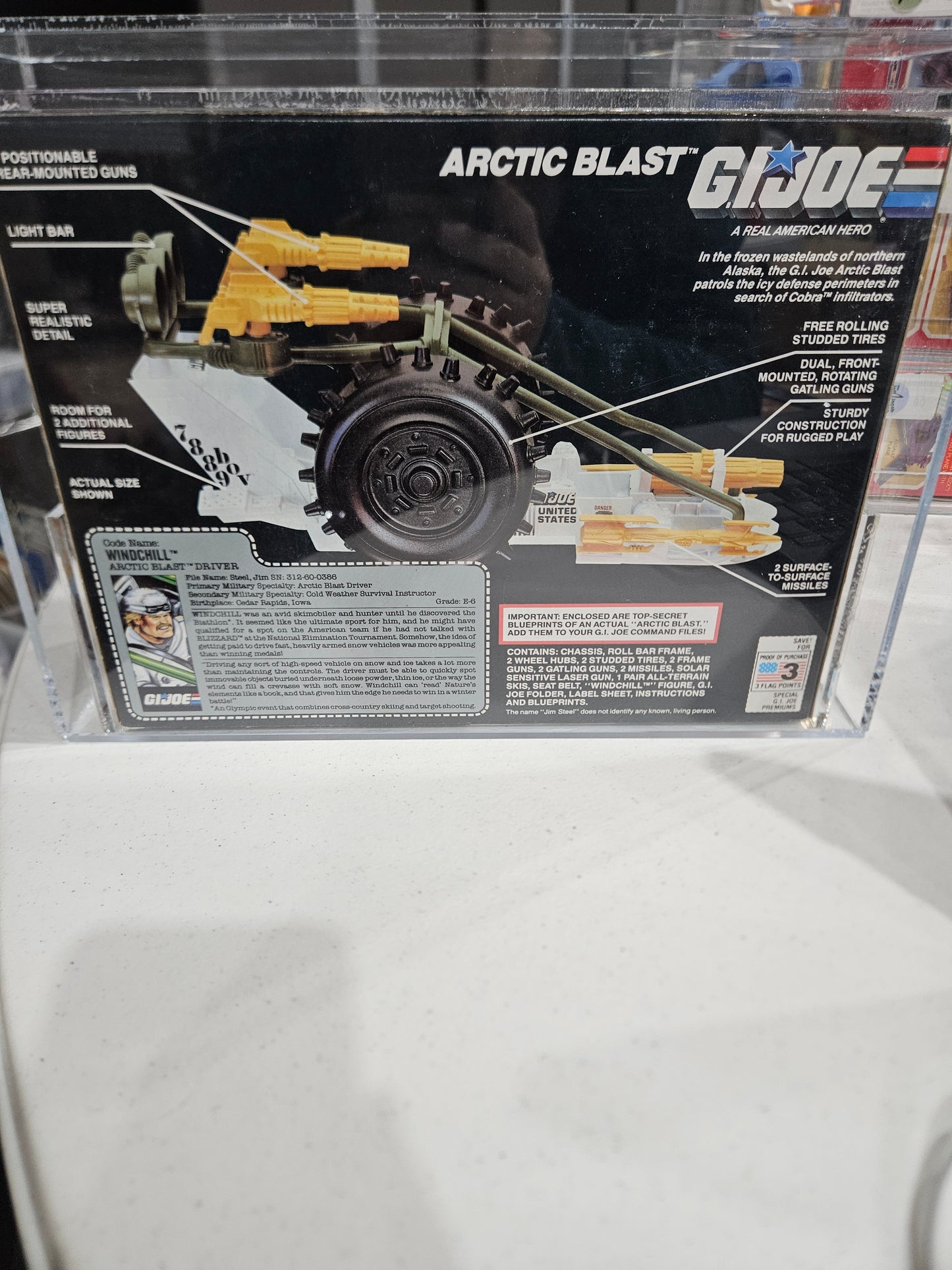 1989 Hasbro GI Joe Arctic Blast AFA 85 NM+