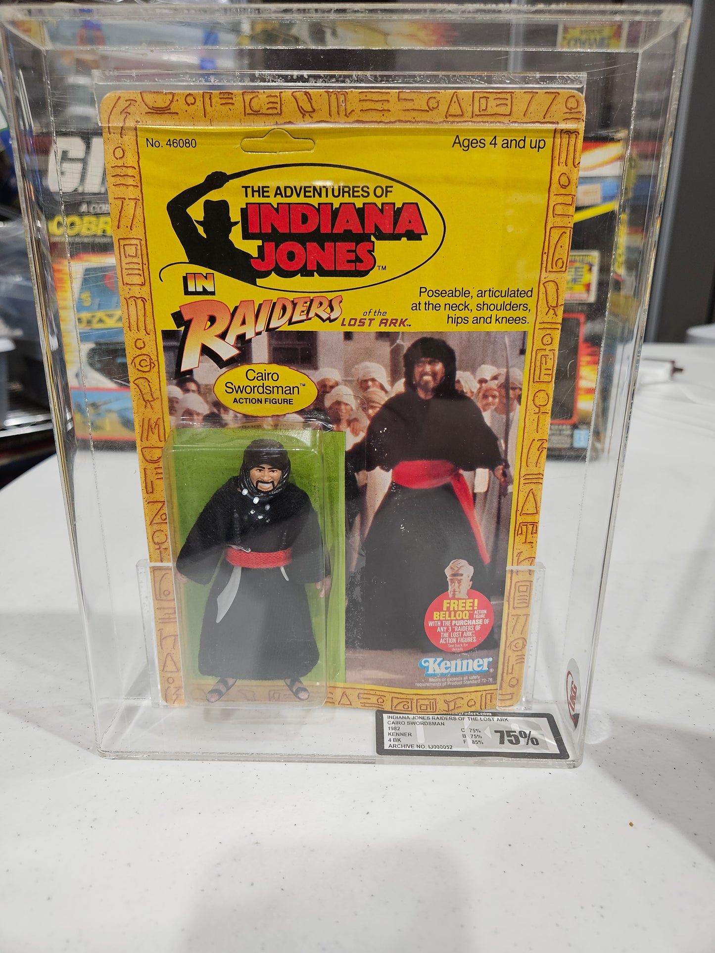 1982 Kenner Indiana Jones Cairo Swordsman UKG 75%