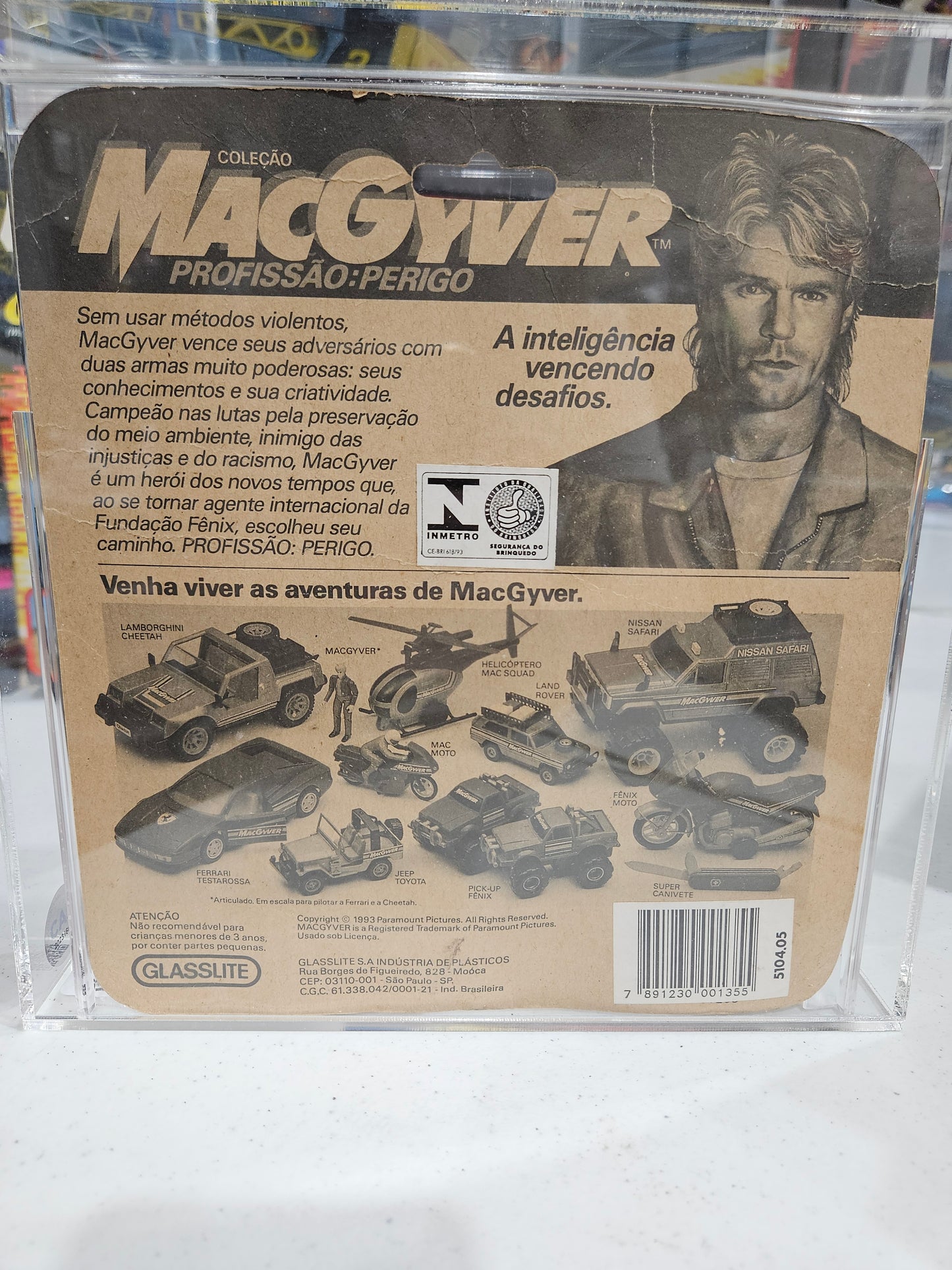 1993 Glasslite MacGyver Super-Canivete (Super Knife) CAS 55