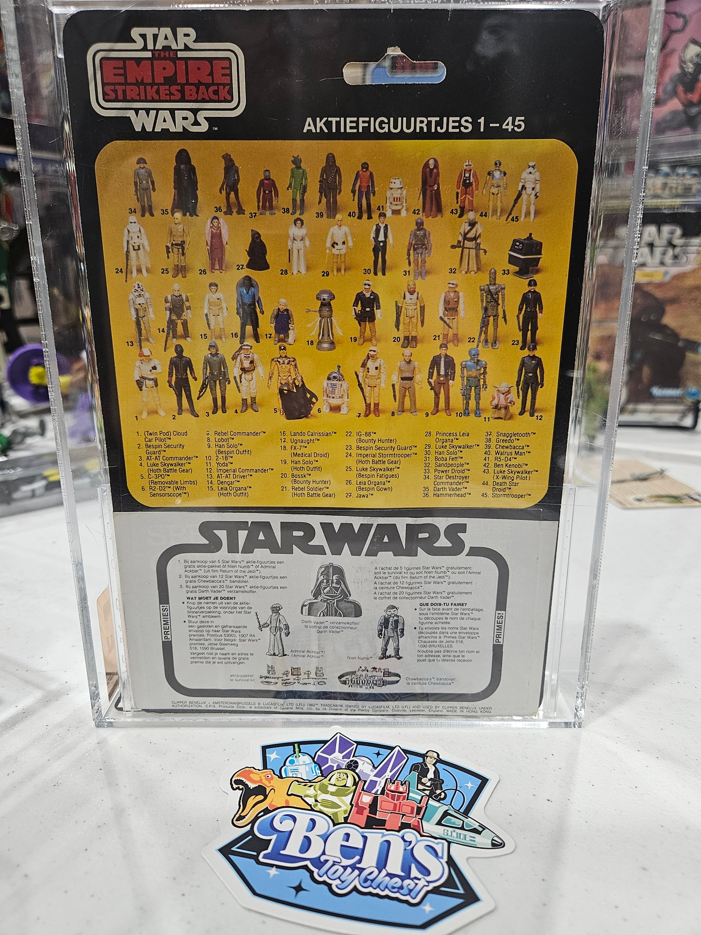 1982 Clipper Star Wars Zuckuss AFA 60