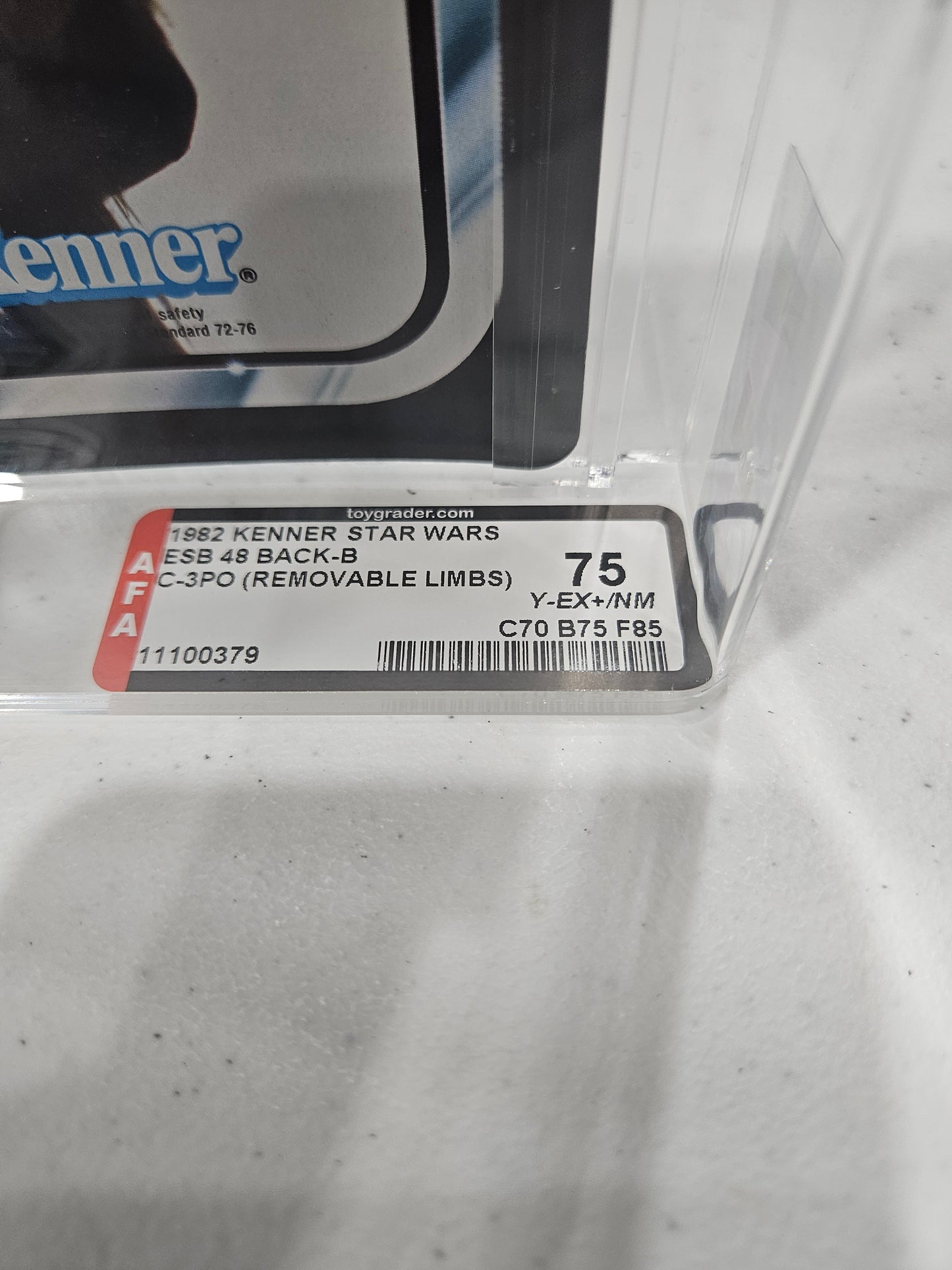 1982 Kenner Star Wars C-3PO (Removable Limbs) AFA 75 Y-EX+/NM