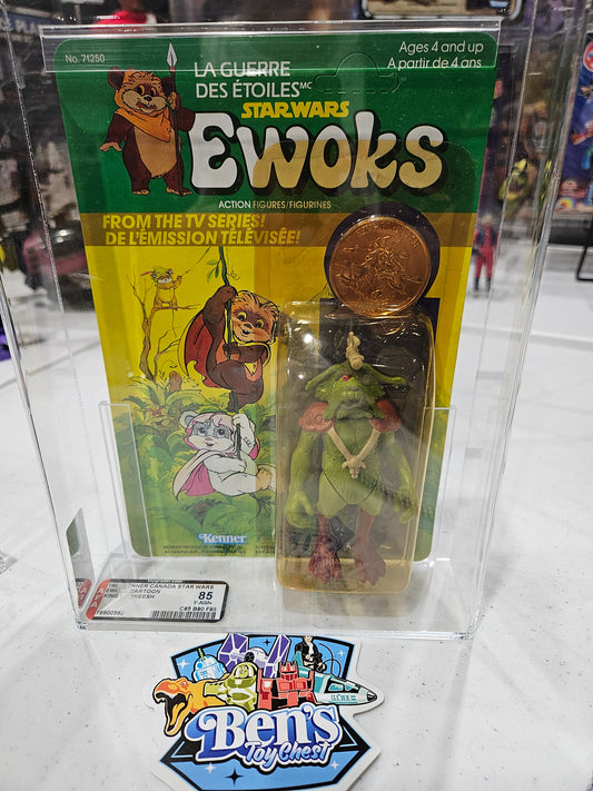 1985 Kenner Star Wars Ewoks Canada King Gorneesh AFA 85