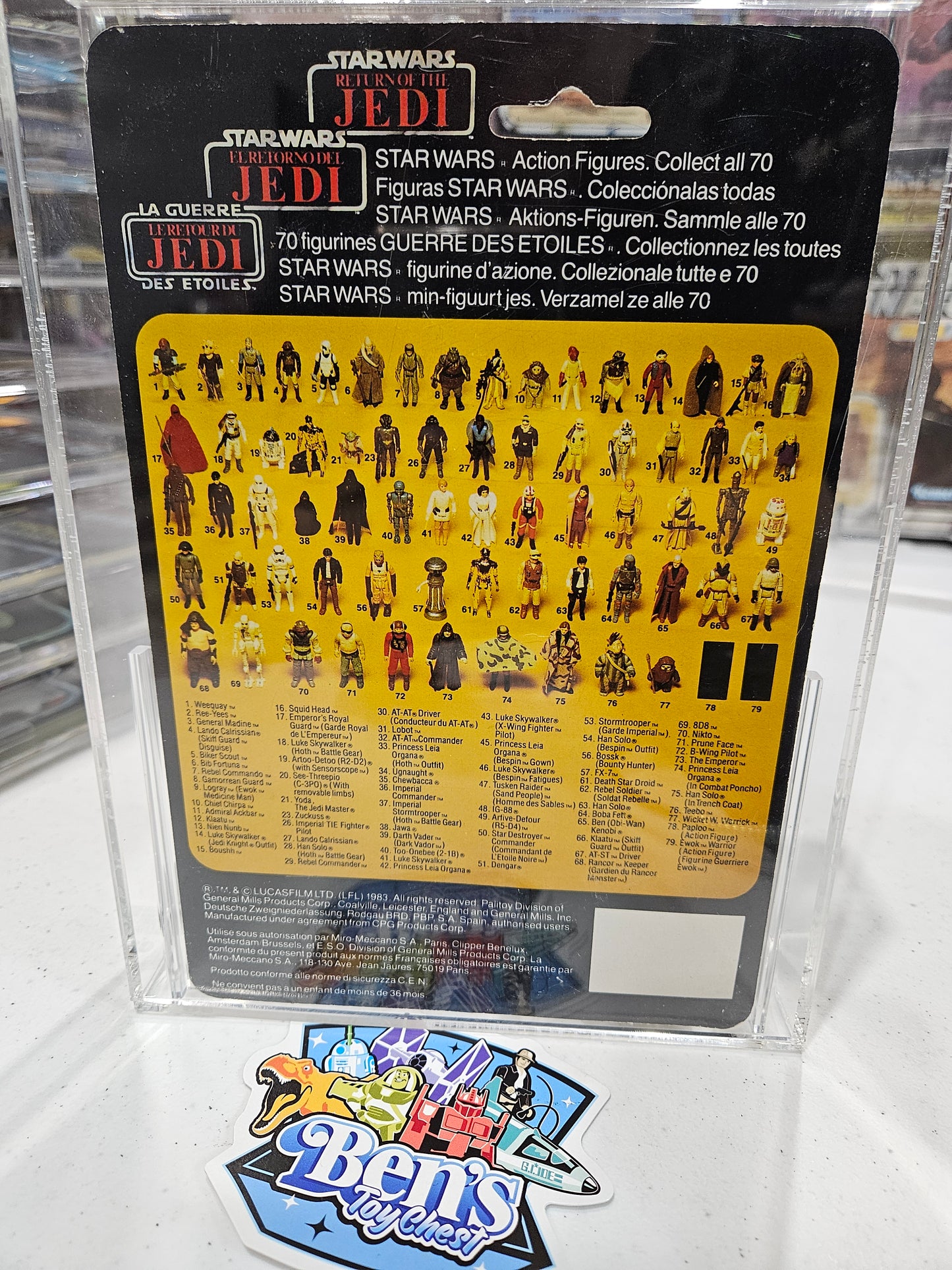 1983 Palitoy Star Wars Trilogo Lando Calrissian (Skiff Guard) CAS 80