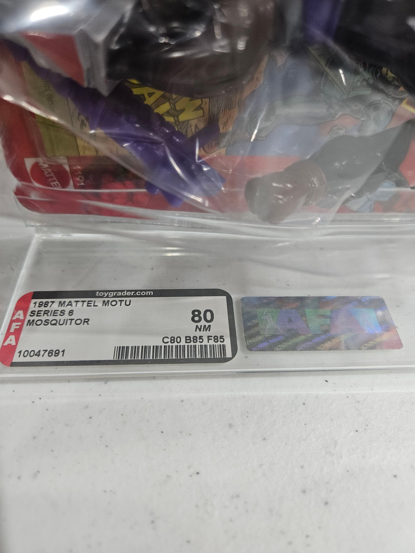 1987 Mattel MOTU Mosquitor AFA 80 NM