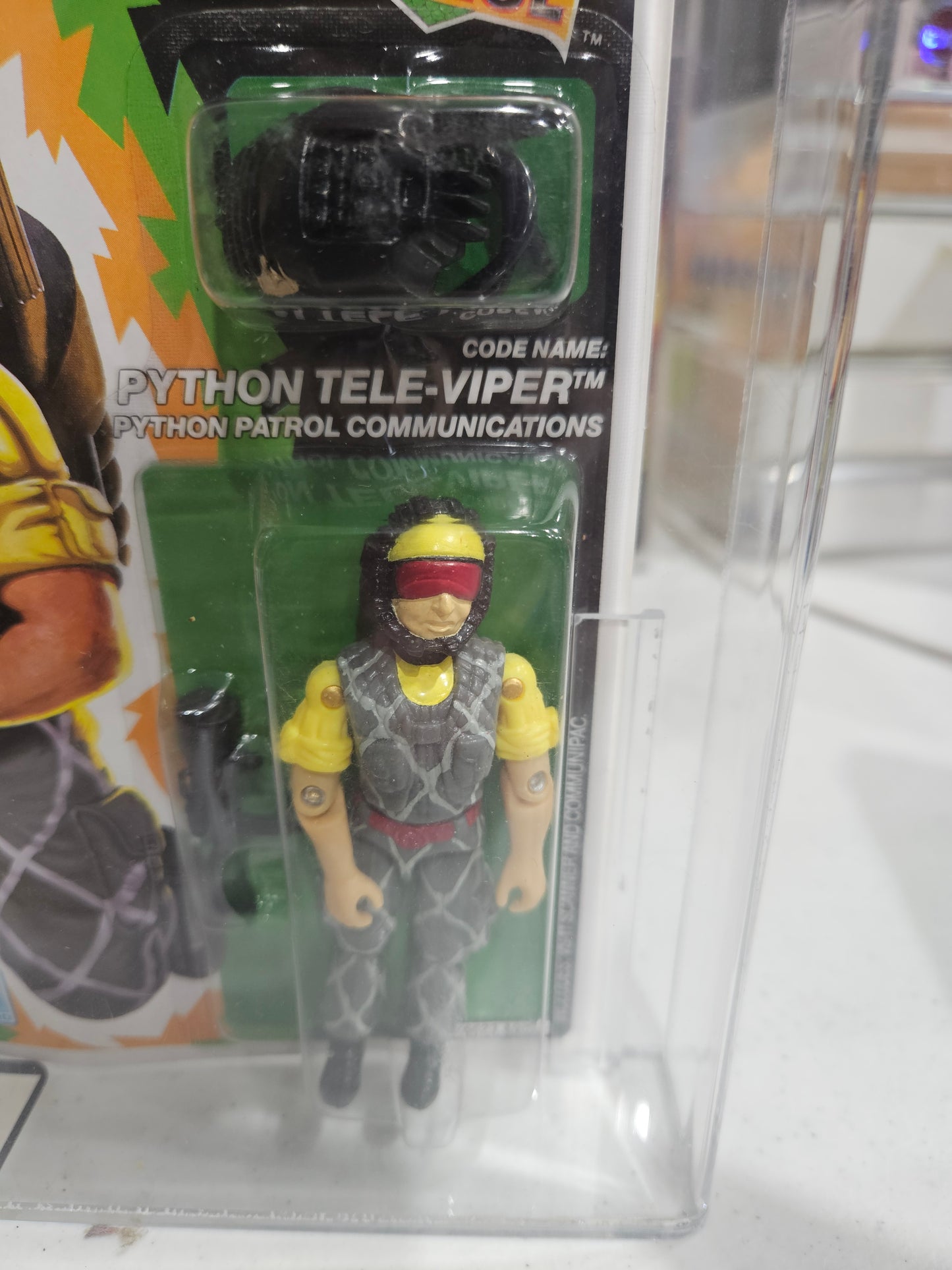 1989 Hasbro GI Joe Python Tele-Viper AFA 80 NM
