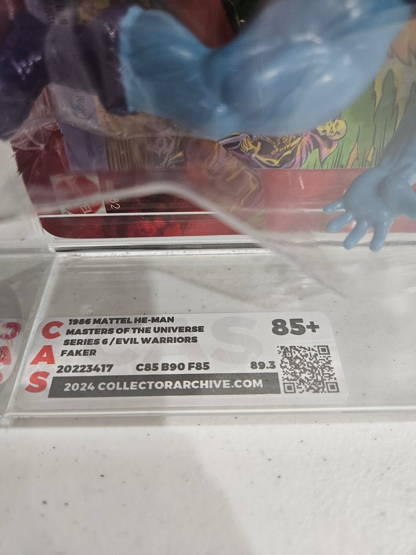 1986 Mattel MOTU Faker CAS 85+