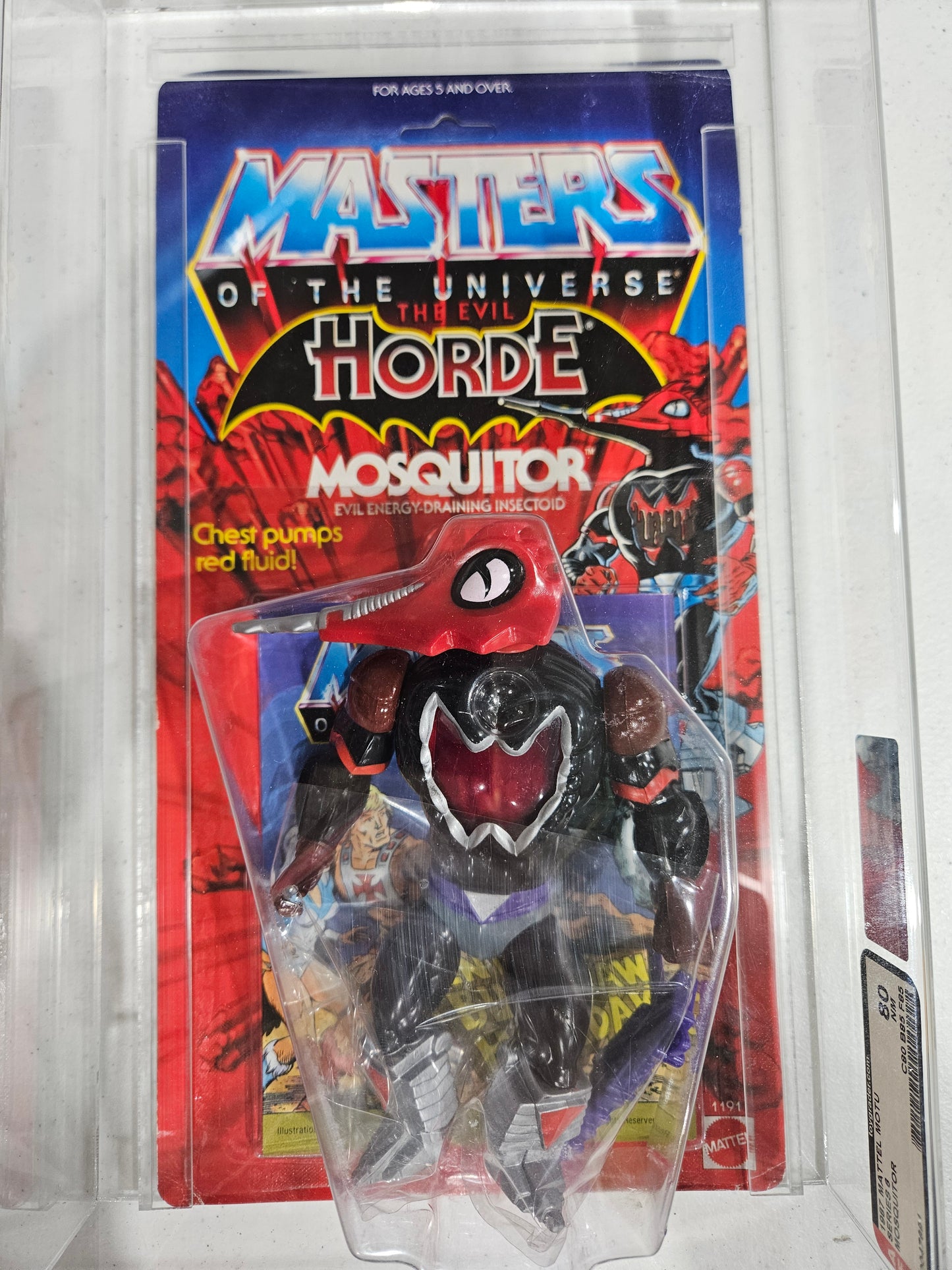 1987 Mattel MOTU Mosquitor AFA 80 NM