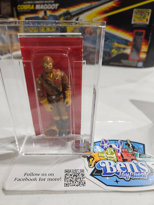 1987 Hasbro GI Joe W.O.R.M.S. Maggot Driver Red Card CAS 85