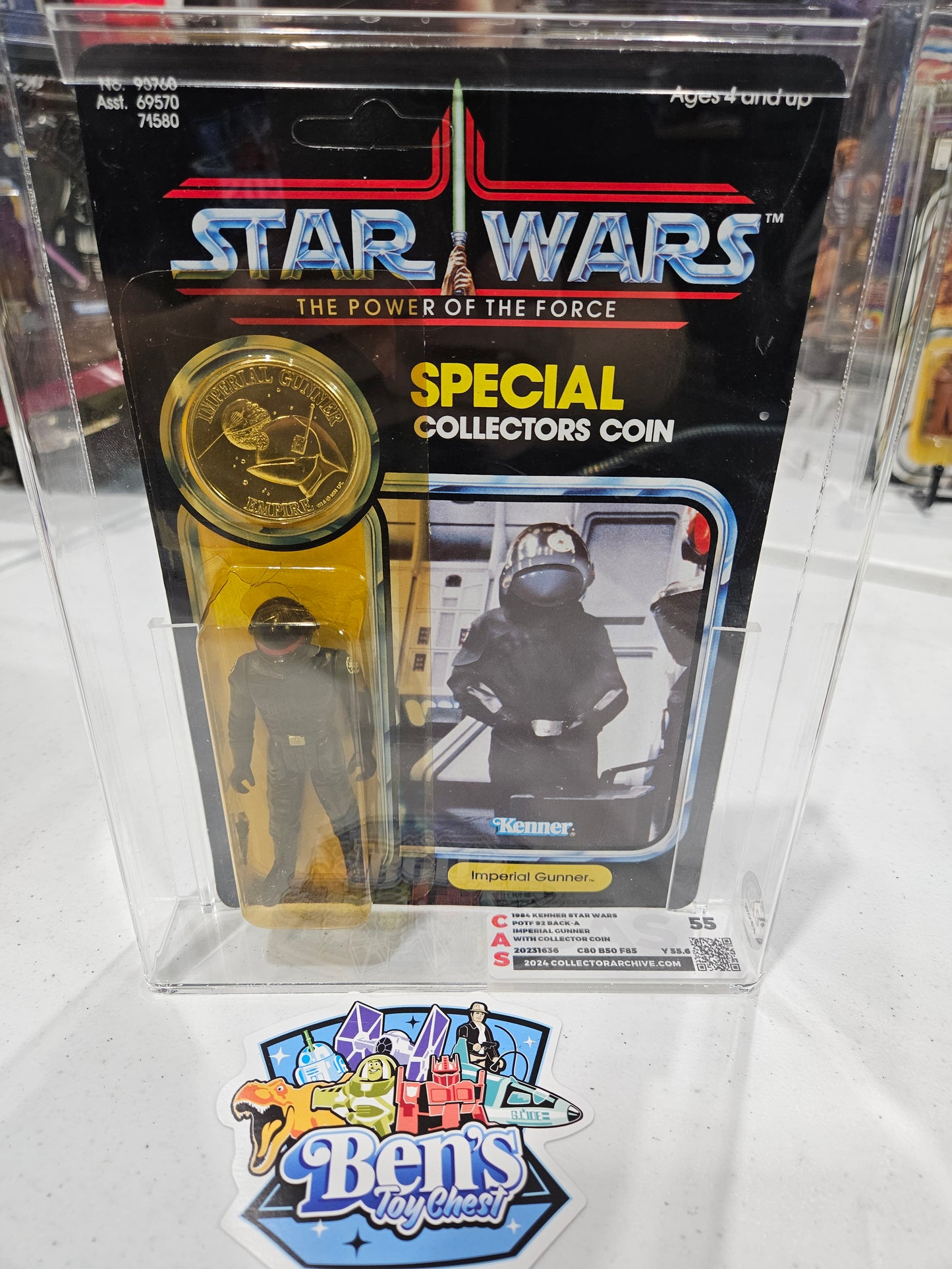 1984 Kenner Star Wars POTF Imperial Gunner CAS 55