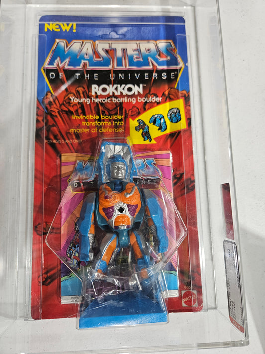 1985 Mattel MOTU Rokkon AFA 80 NM