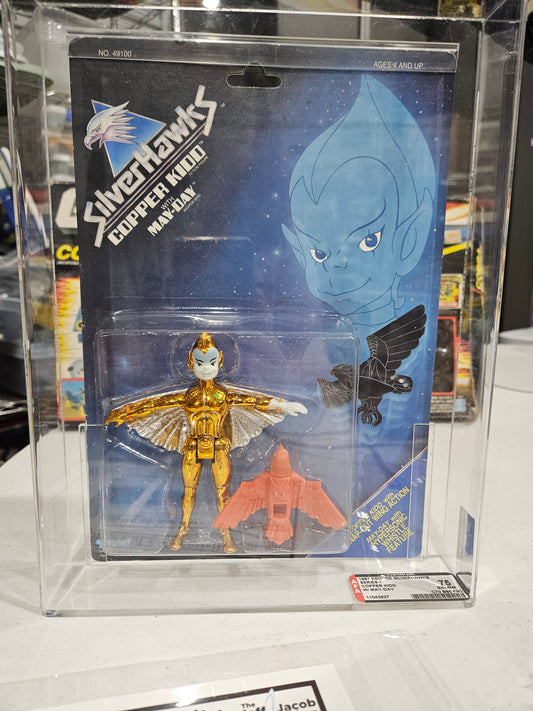 1987 Kenner Silverhawks Copper Kidd with May-Day AFA 75 EX+/NM