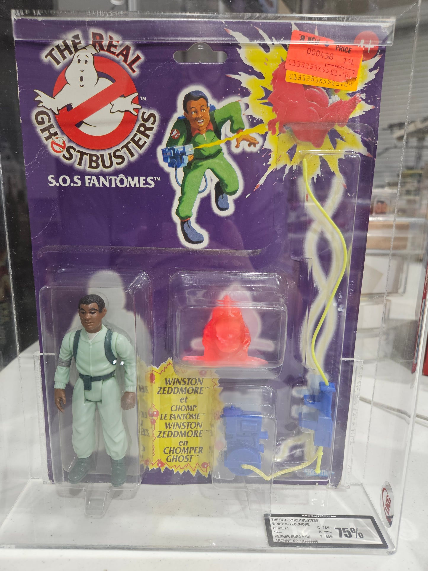 1986 Kenner The Real Ghostbusters Winston Zeddmore UKG 75%