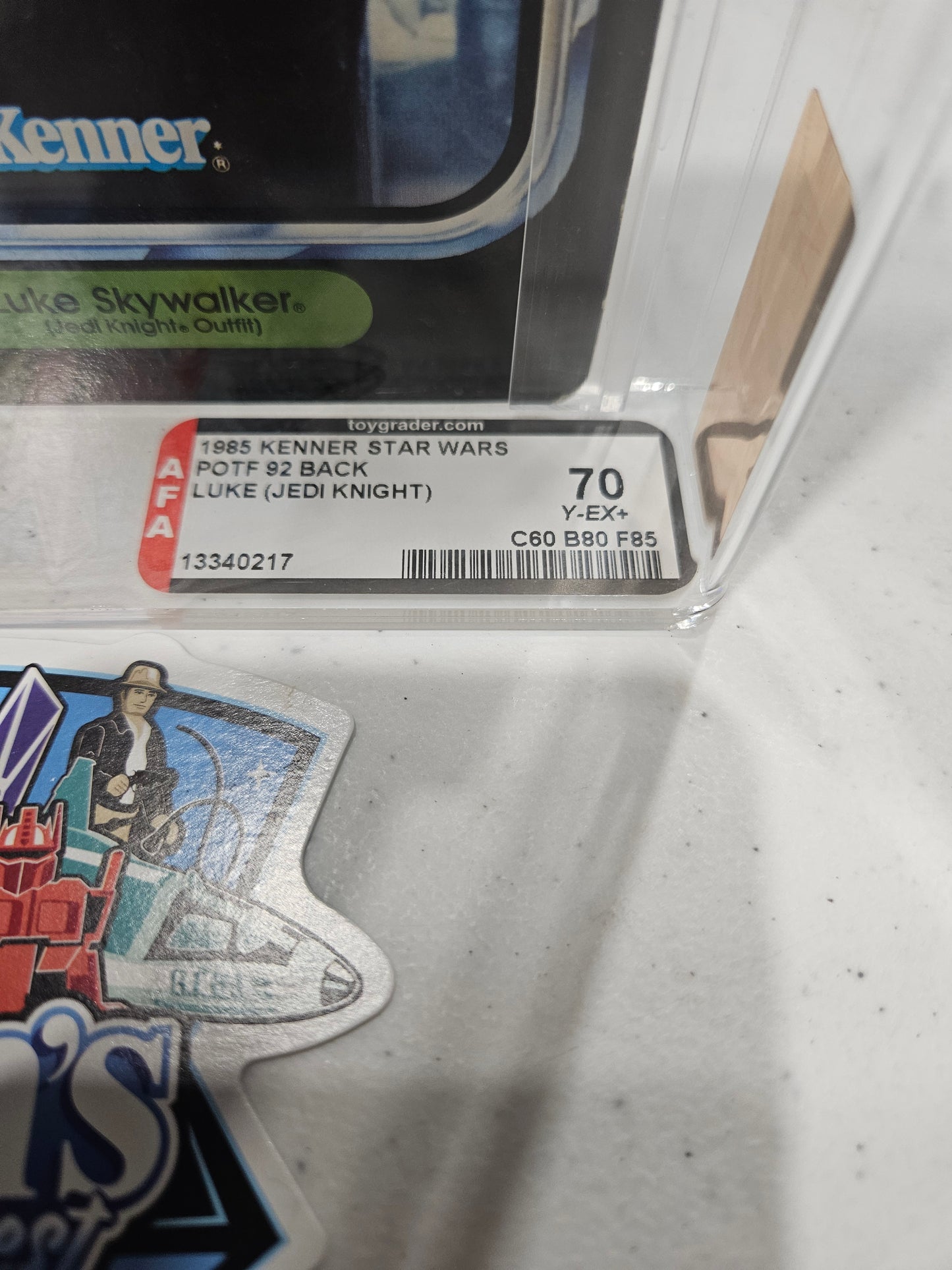 1985 Kenner Star Wars POTF Luke (Jedi Knight) AFA 70 Y-EX+