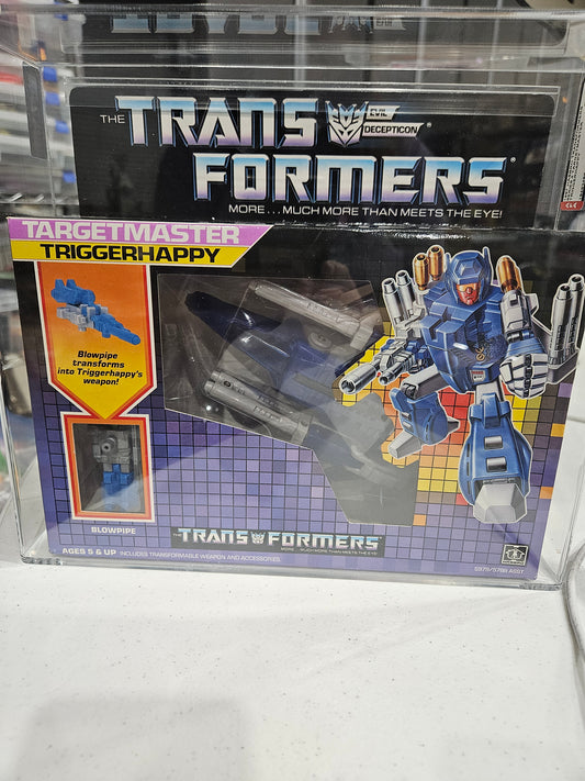 1987 Hasbro Transformers Triggerhappy AFA 75 EX+/NM