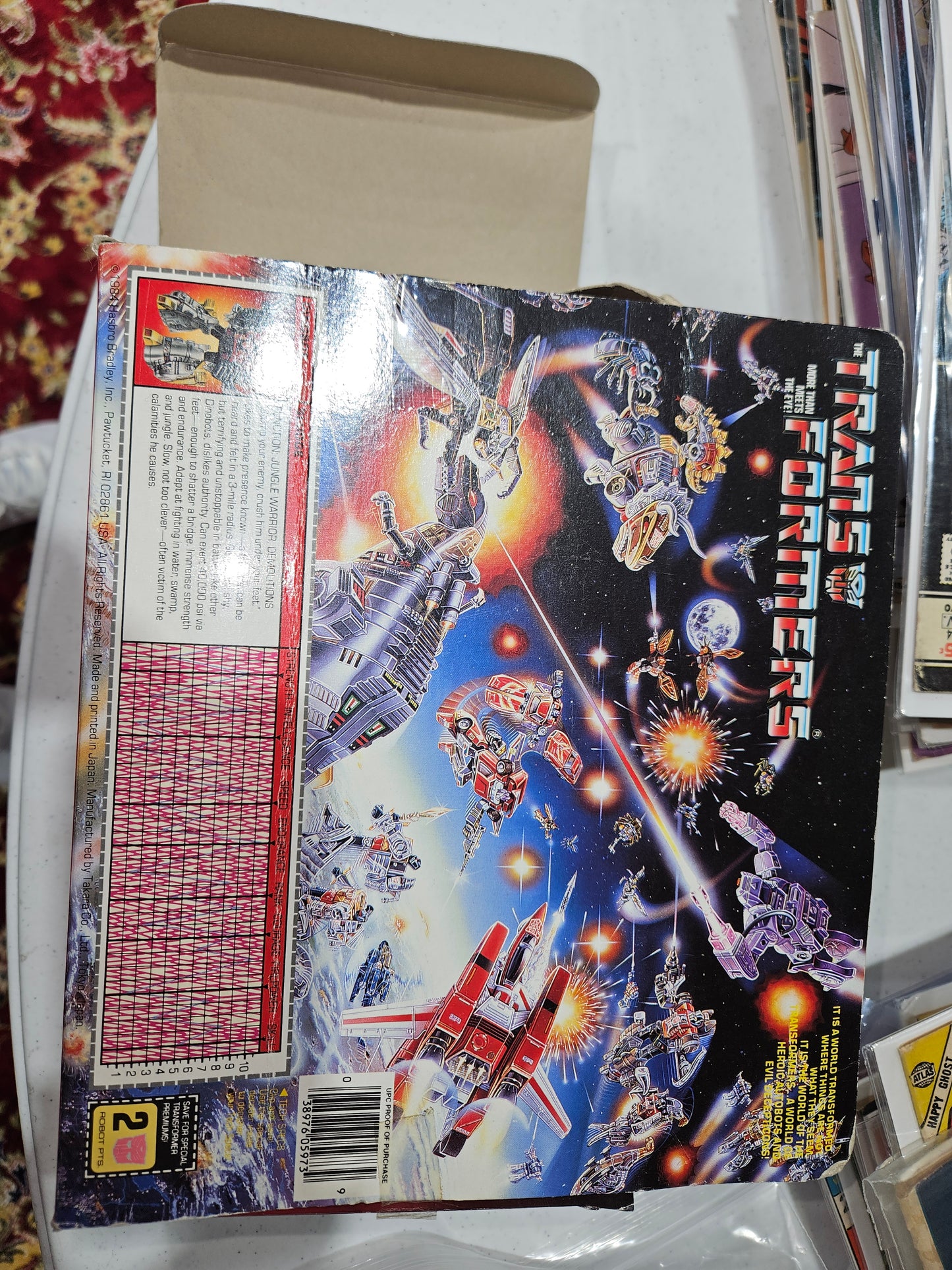 1986 Japan Transformer Dinobot Sludge w box NO ACCESSORIES