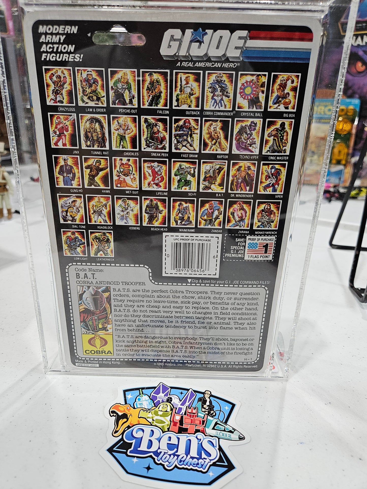 1985 Hasbro GI Joe B.A.T Cobra Android Trooper CAS 85+