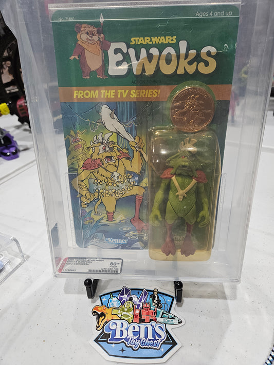 1985 Kenner Star Wars Ewoks King Gorneesh AFA 80+