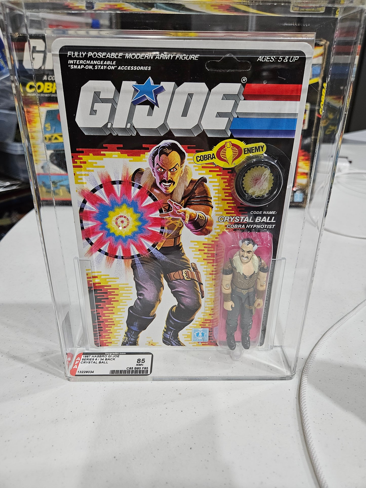 1987 Hasbro GI Joe Crystal Ball AFA 85