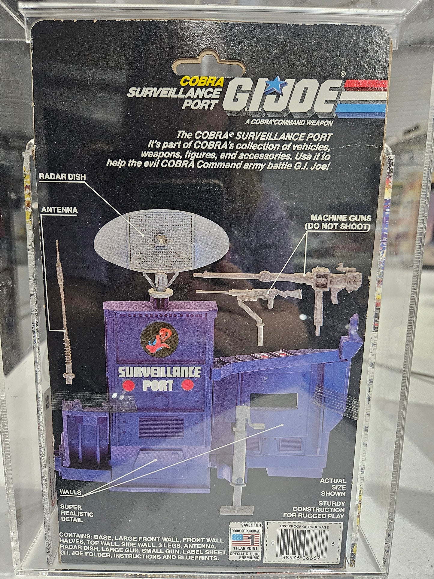1986 Hasbro GI Joe Cobra Surveillance Port CAS 85