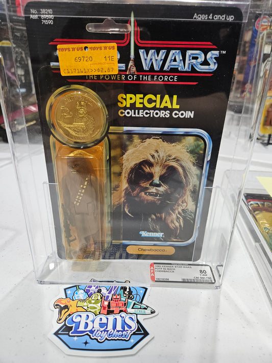 1985 Kenner Star Wars POTF Chewbacca AFA 80 Y-NM