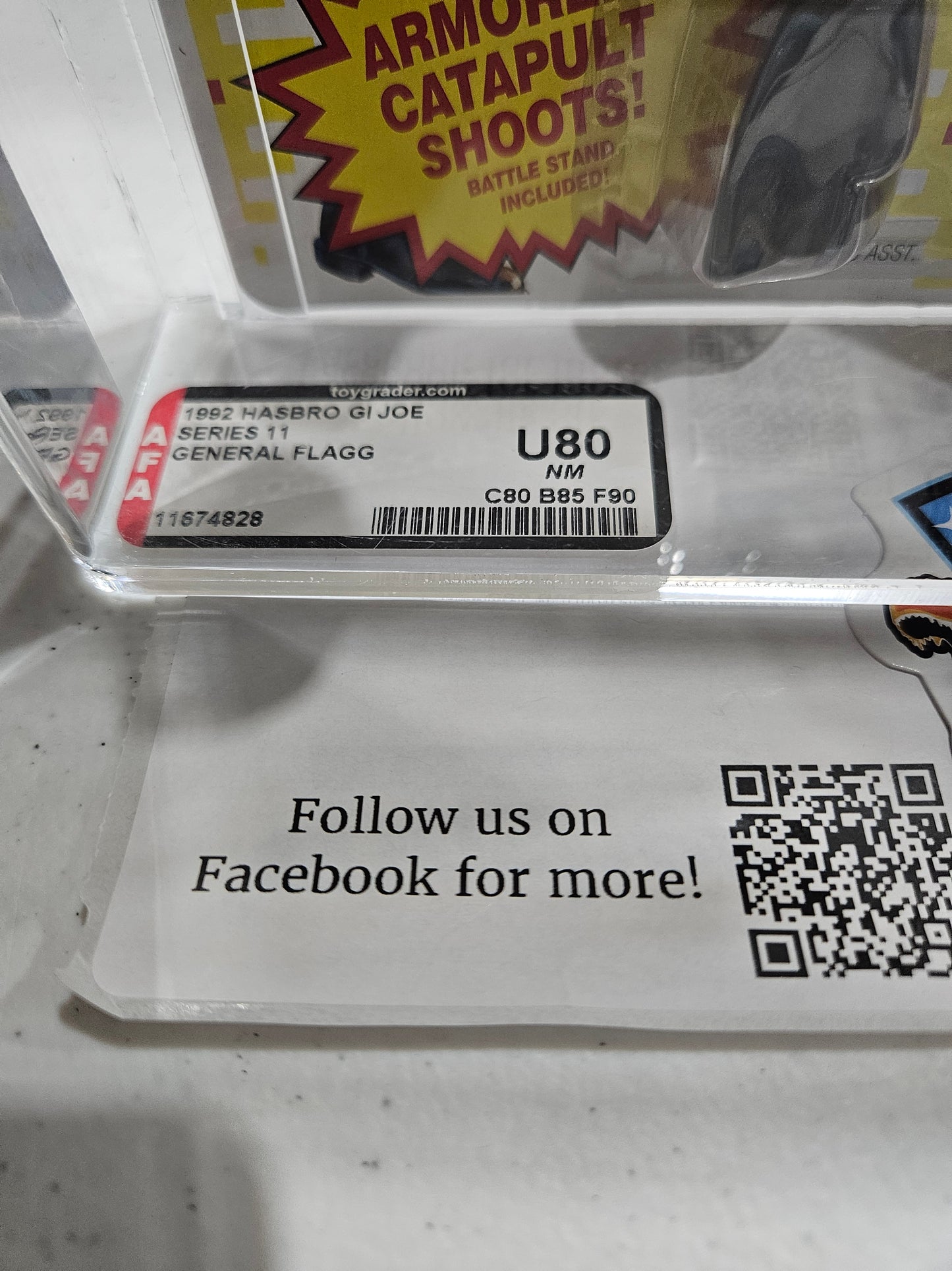 1992 Hasbro GI Joe General Flagg AFA U80